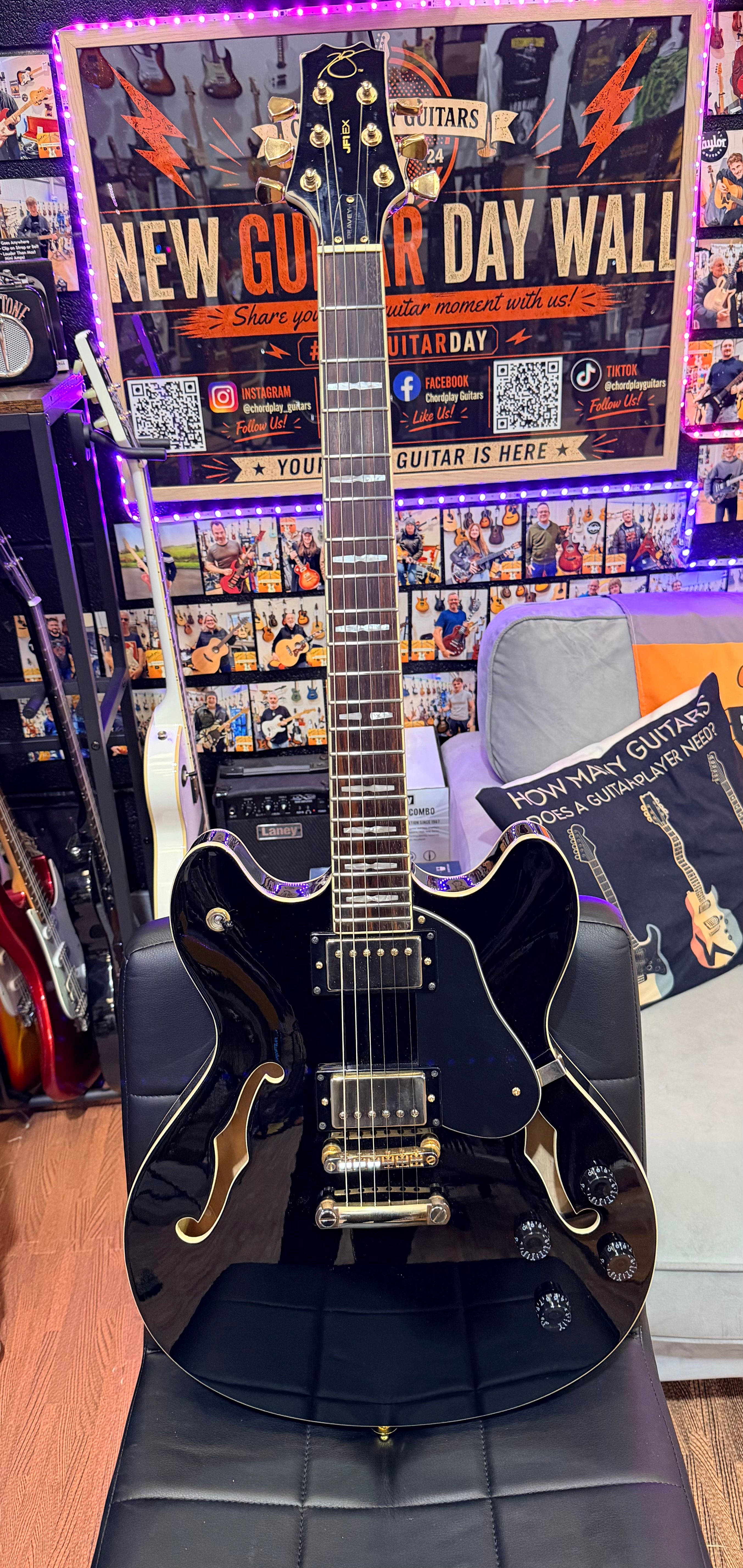 🌟LOVELY🌟 Peavey JF1EX Semi-Hollow Electric Guitar~ Early Korean Made Model 🇰🇷