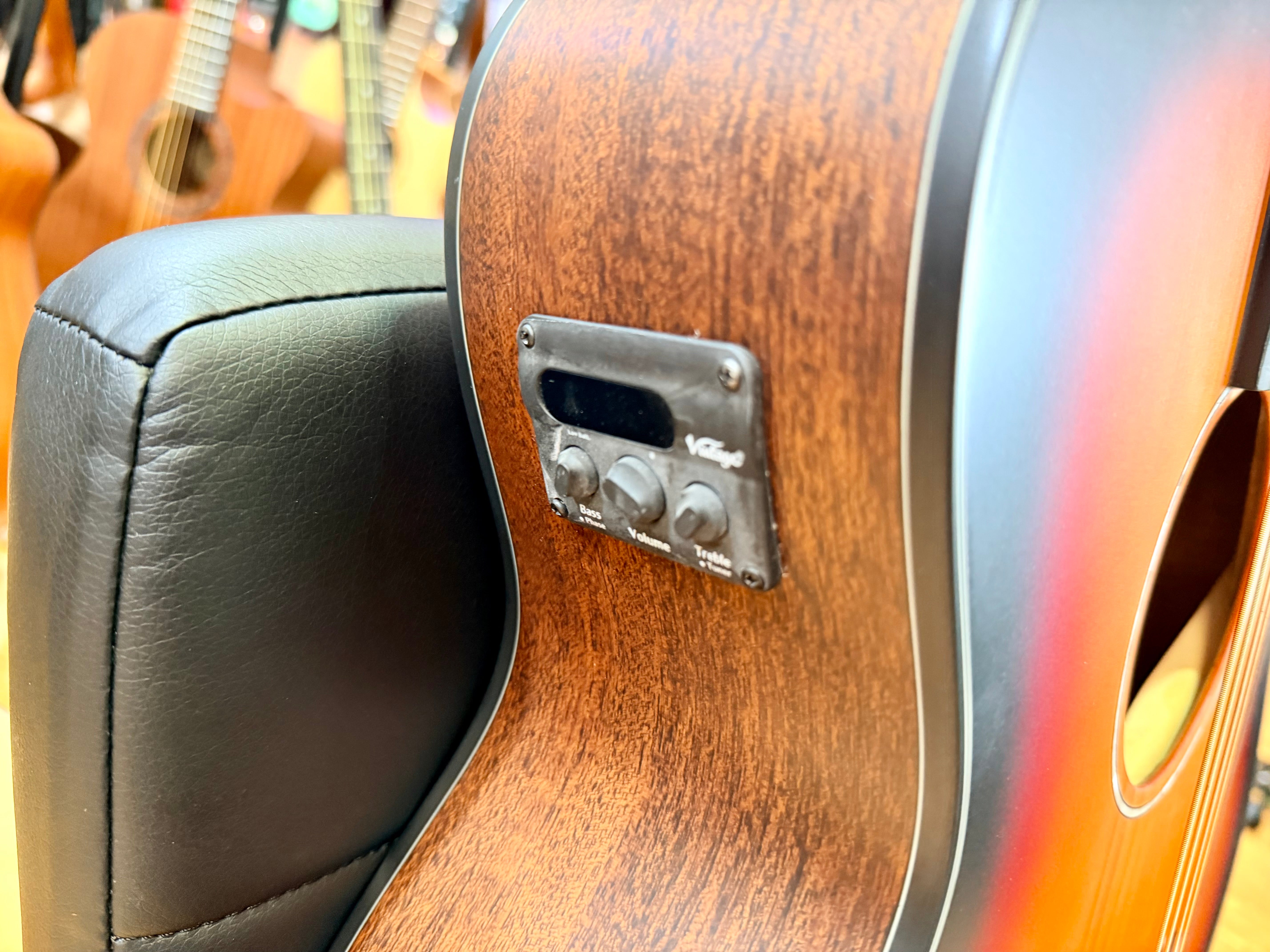 ✨NEW✨ Vintage VEC1900SB Stage Series Grand Auditorium Electro Acoustic Guitar!