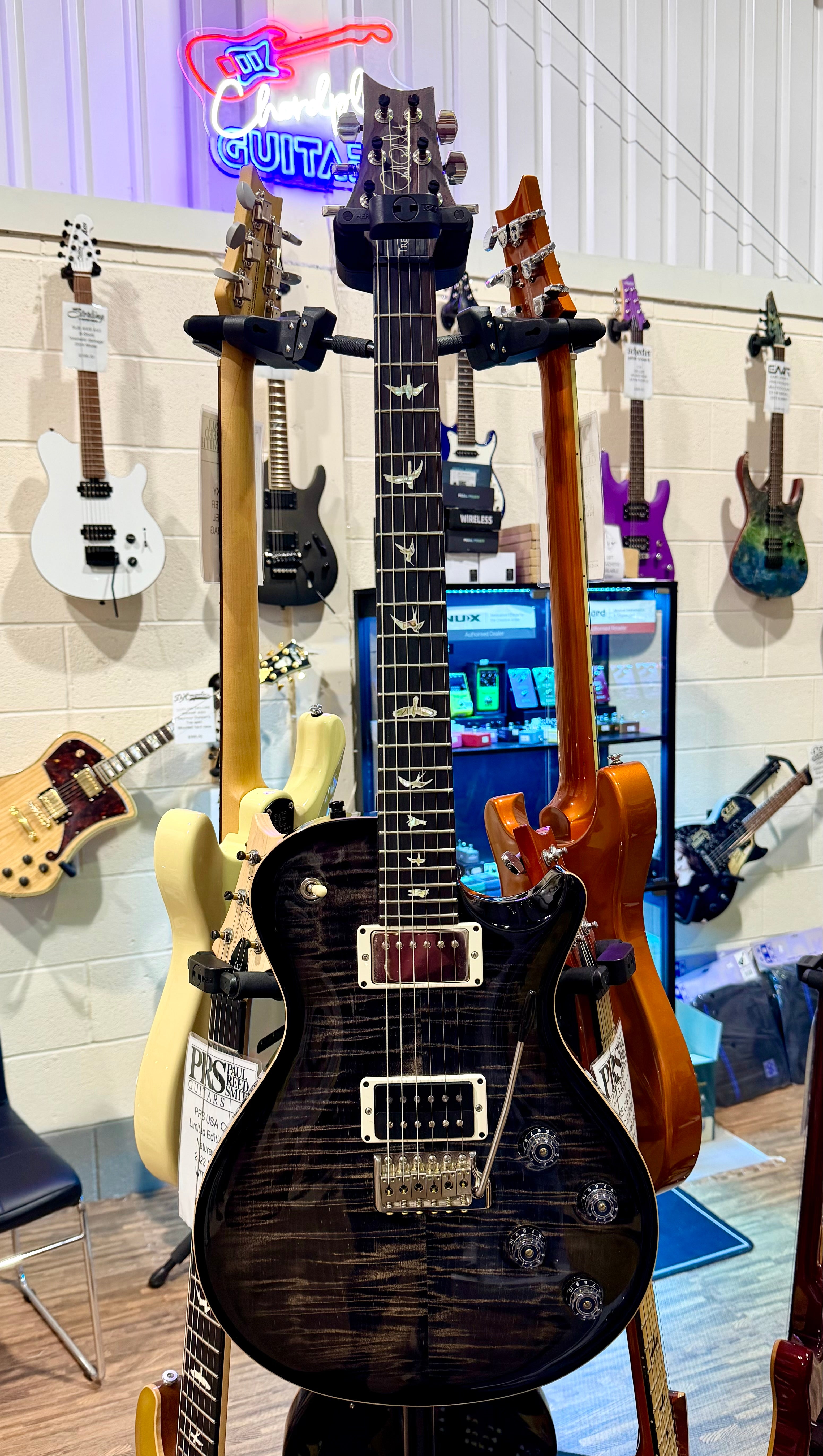 π₯2020π₯ PRS Mark Tremonti Signature USA Charcoal Contour Burst~ Case & Docs!