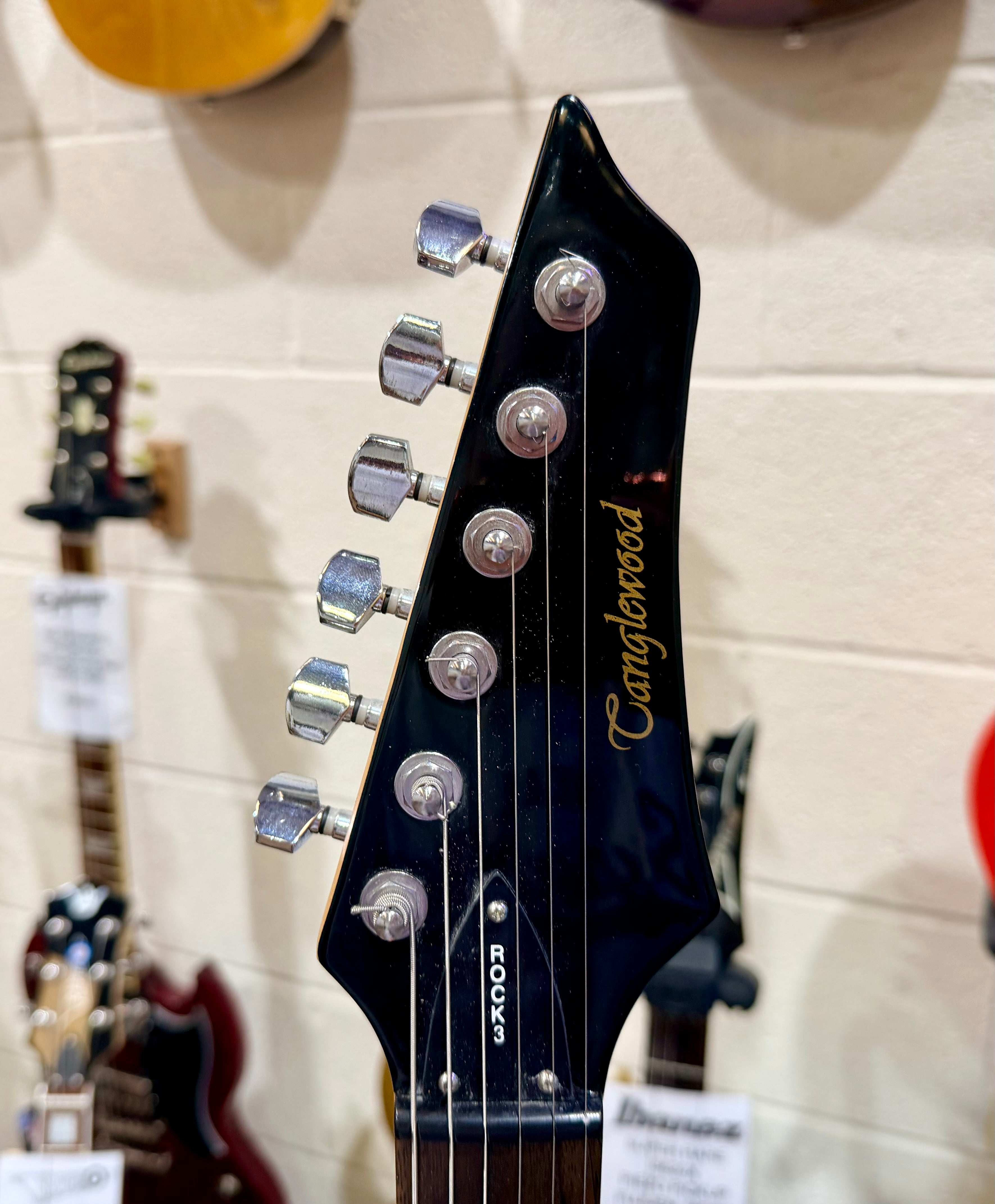 🎸RARE🎸 Tanglewood Rock 3 Electric Guitar~ HHH Pickups~ Black Sparkle~ 2000’s!