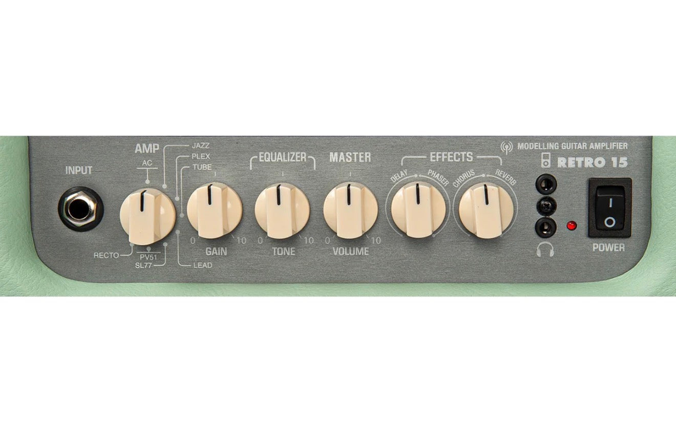 🔥NEW🔥 Vintage Retro 15w Guitar Amplifier with DSP ~ Vintage White