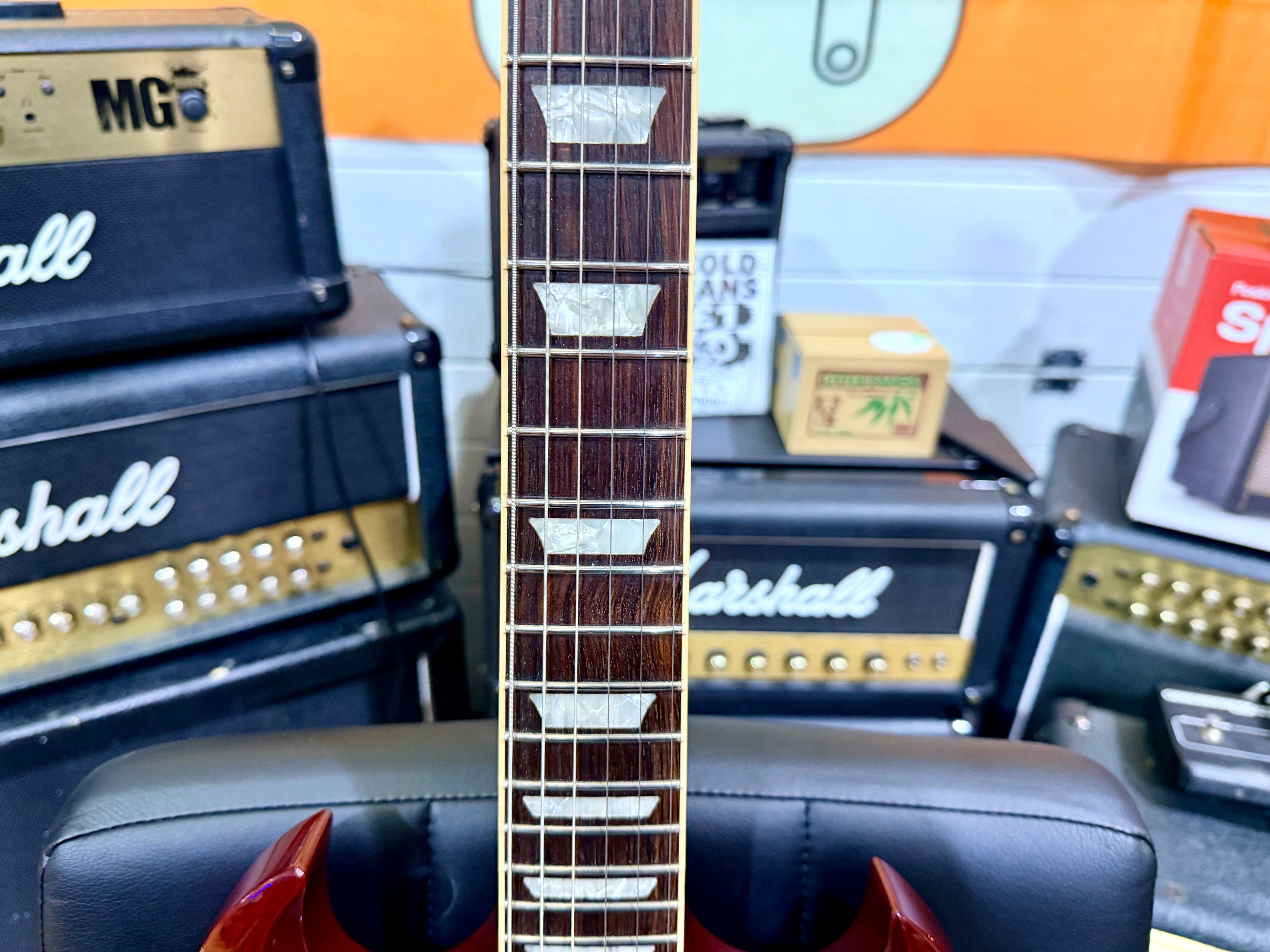 π₯ 1998 Gibson USA SG Standard In Heritage Cherry with Lyre Vibrola + Case π₯