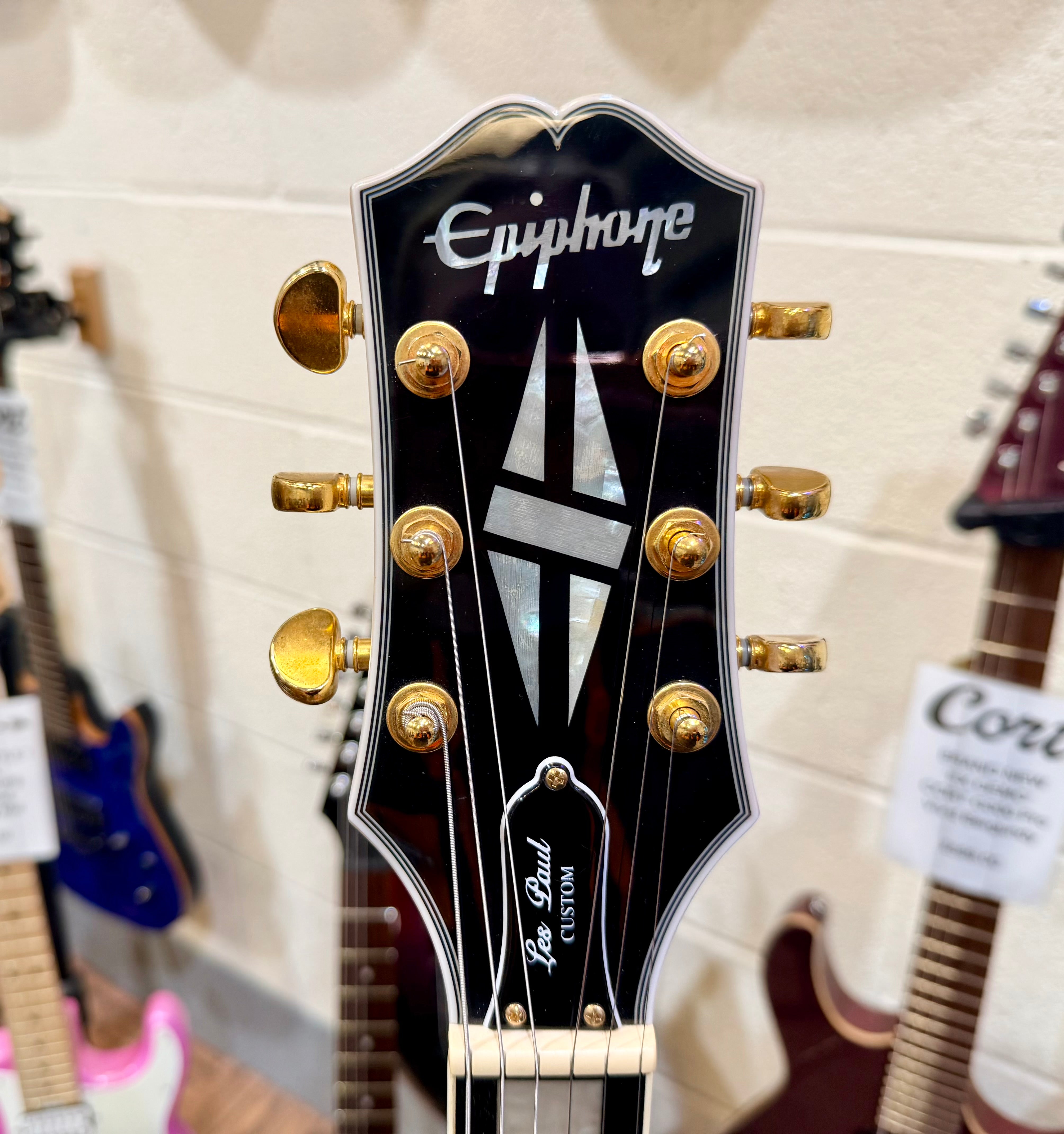 ⚡️MINT 2021⚡️ Epiphone Les Paul Custom Guitar~ Alpine White~ Inspired By Gibson!