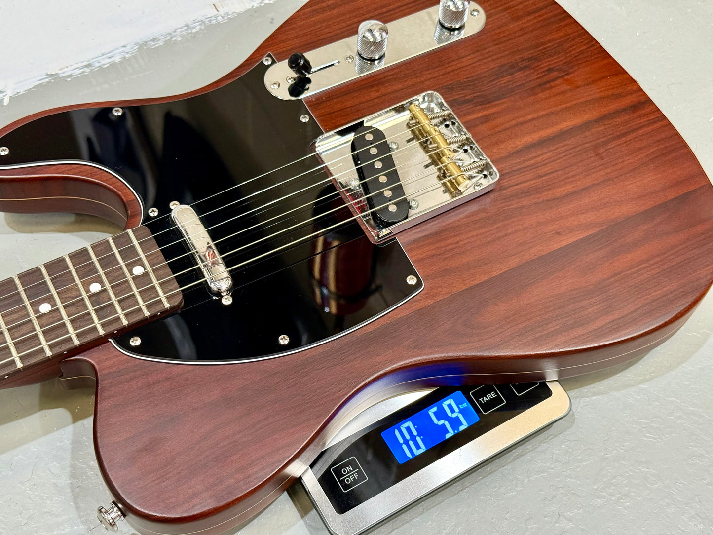 🪵 Custom Rosewood Telecaster~ George Harrison style~ REAL Rosewood~ 10lb:5 🪵
