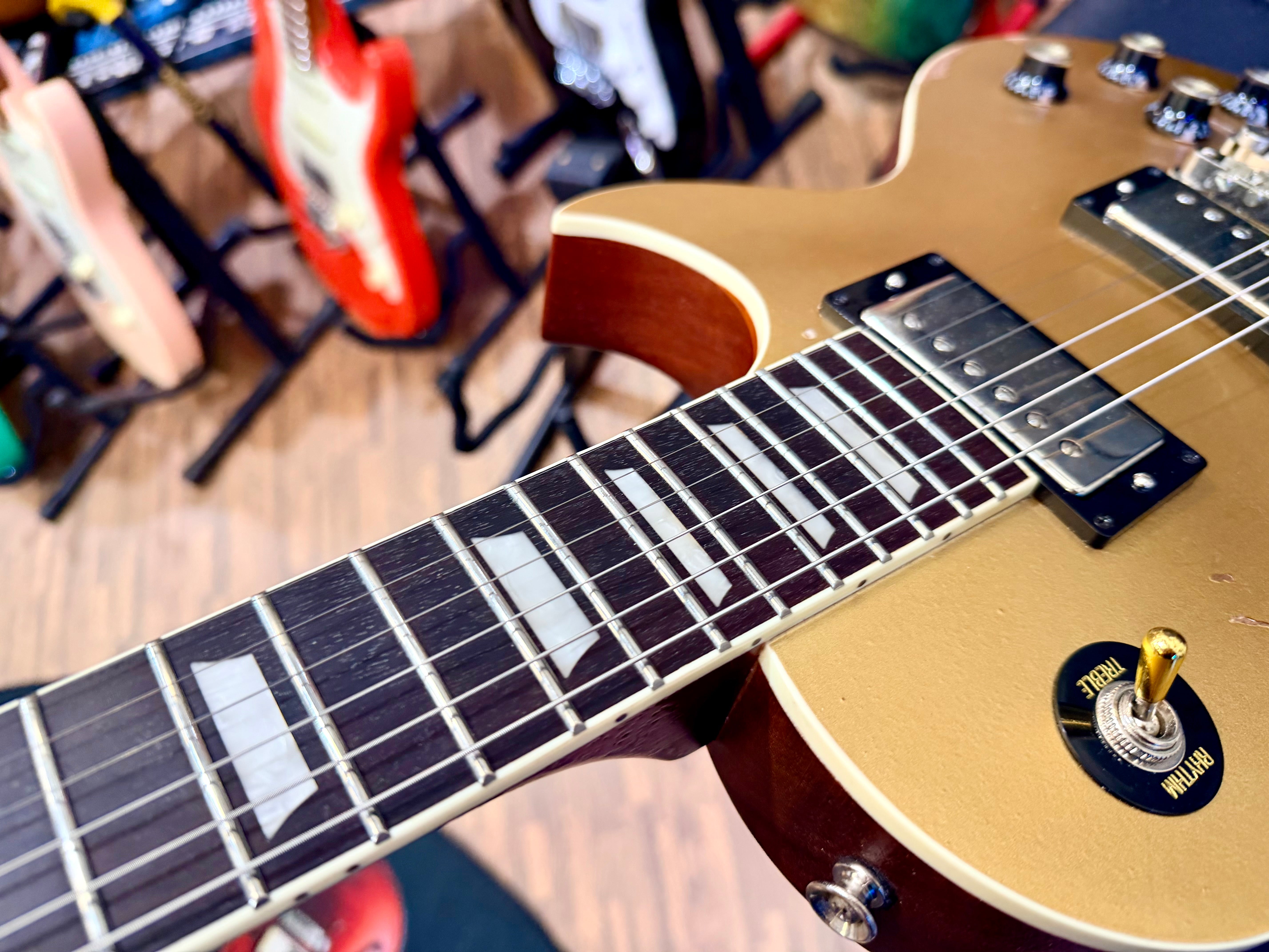 🔥UPGRADED🔥 Vintage V100 Icon Distressed Gold Top~ SETH LOVER Pickups + Gotoh!