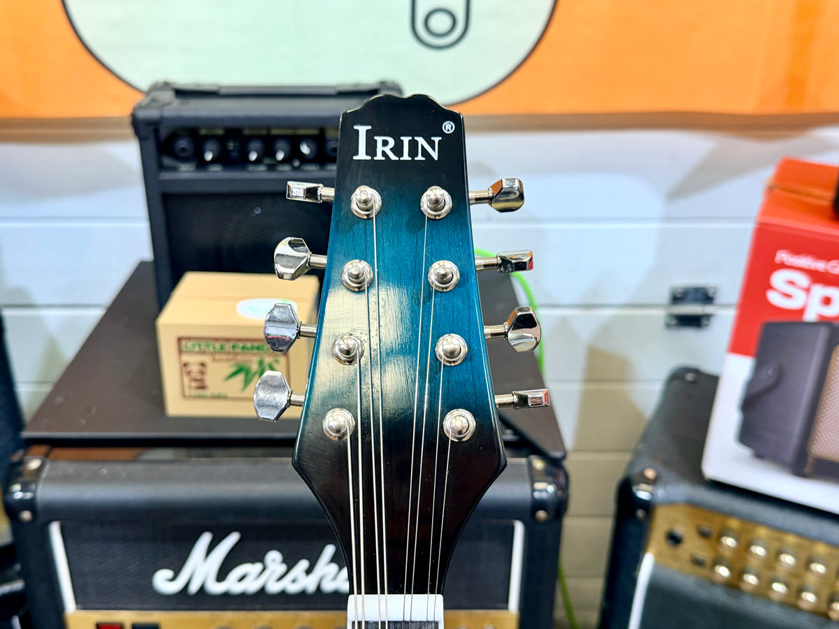 ✨ IRIN 8-String A-Style Acoustic Mandolin – Folk~ Blue Burst! ✨