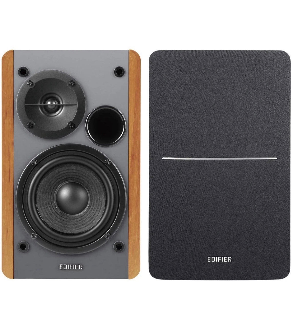 Edifier R1280Ts Active Bookshelf Speakers 2.0 Stereo PC/MAC/Studio Hi-Fi - Wood