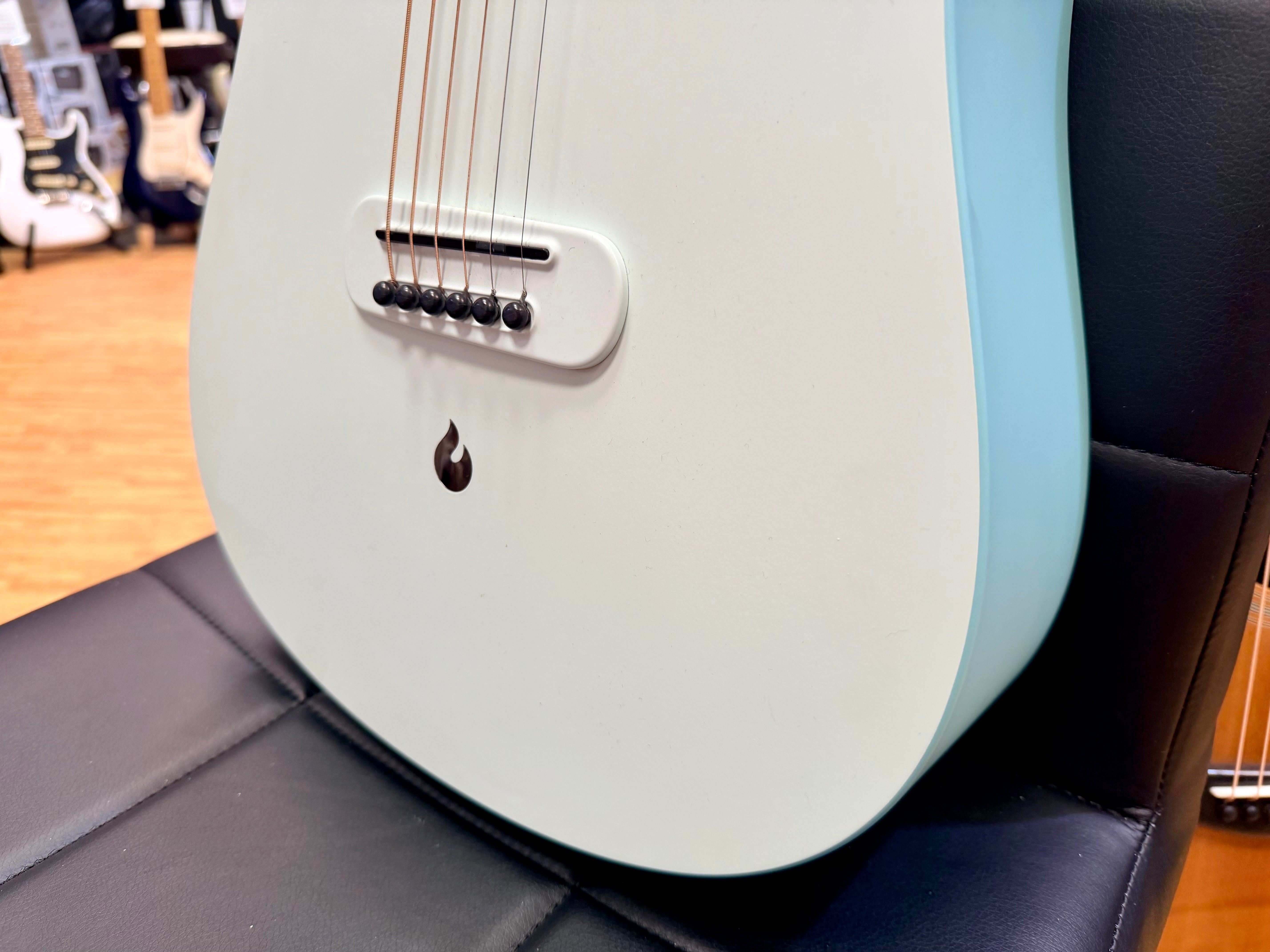 ✨EX-DEMO✨ Blue Lava Touch Smart Guitar Aqua/Mint Green~ 36” Electro-Acoustic!