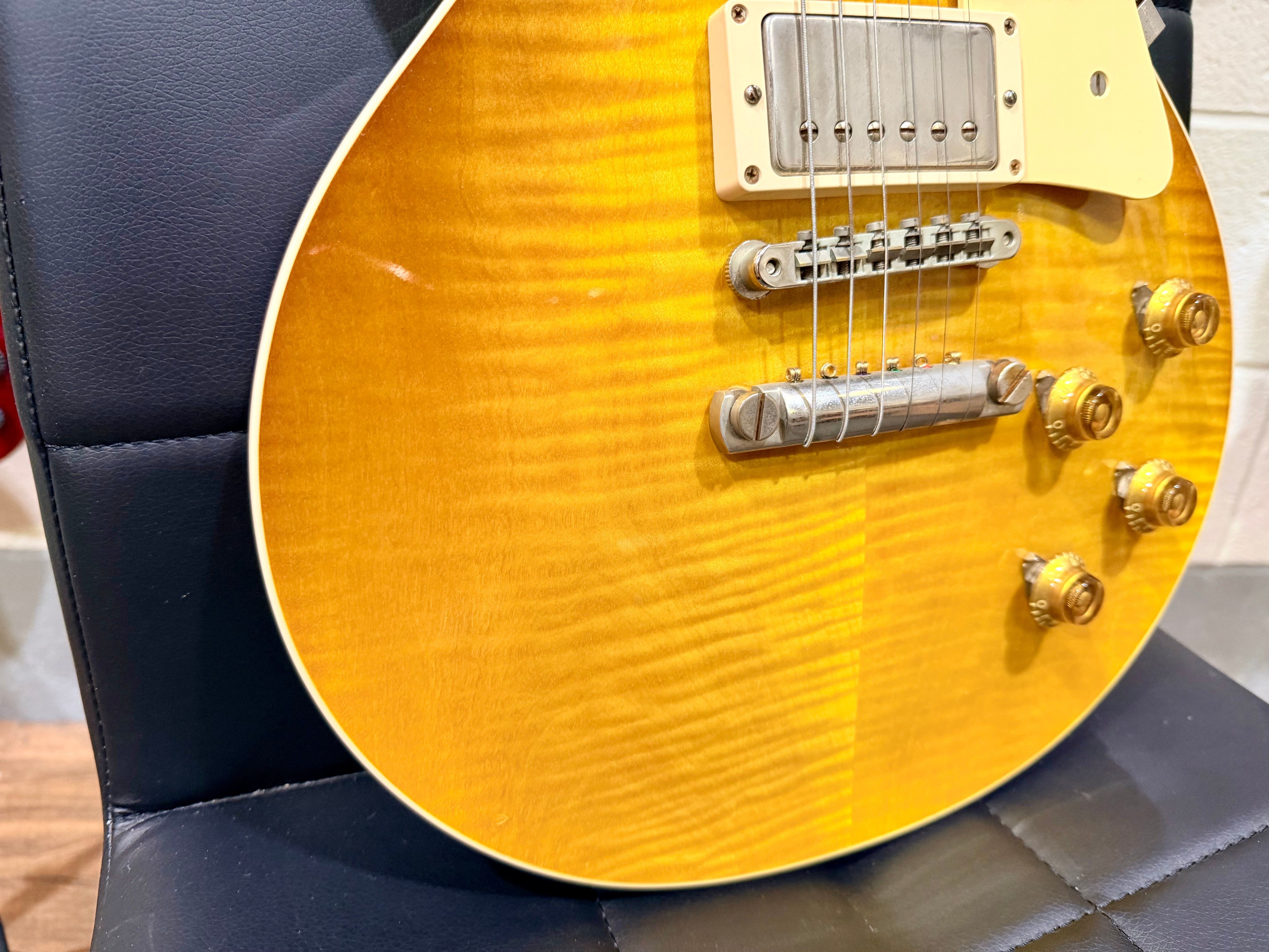 🔥2018🔥 Gibson 1959 Les Paul Custom Shop R9 VOS~ Historic Reissue~ Honey Burst!