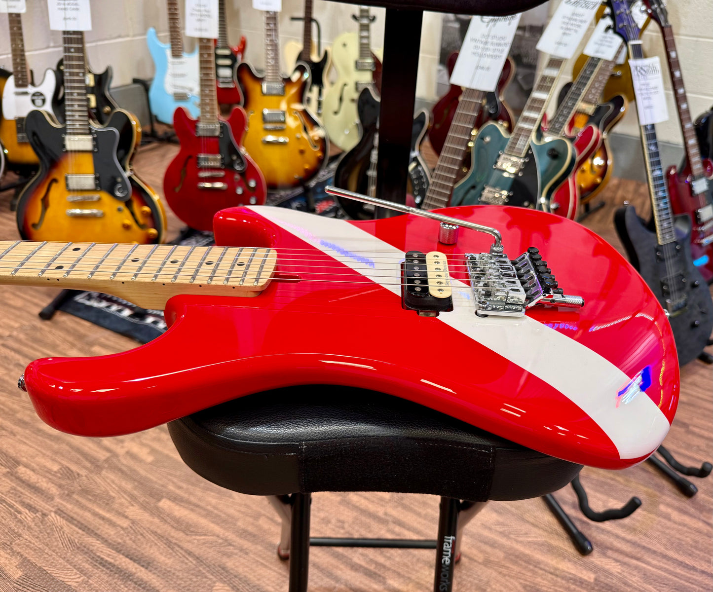 🔥RARE🔥 Kramer The 84 1984 Van Halen~ Diver Down Custom Ltd Edition~EVH D Tuna!