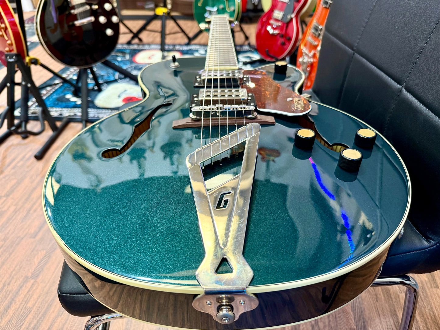 🔥MINT🔥 Gretsch G2420/CD Streamliner~ Cadillac Green~ Chromatic II~ Hard Case!