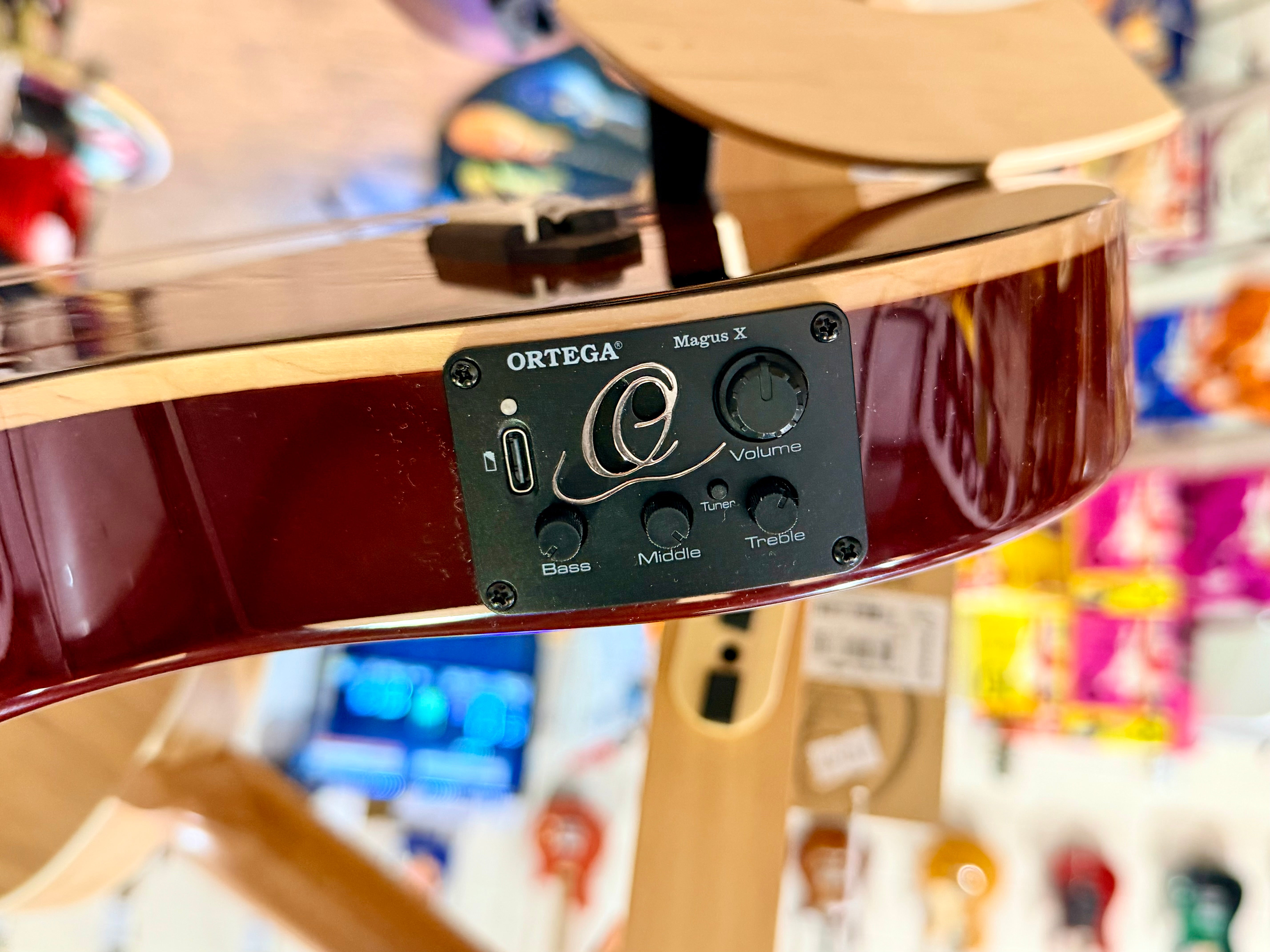 🔥NEW 2025🔥 Ortega Tourplayer Ukelele RTPX-U-ACA~Electric Uke~ Tenor Size + Bag