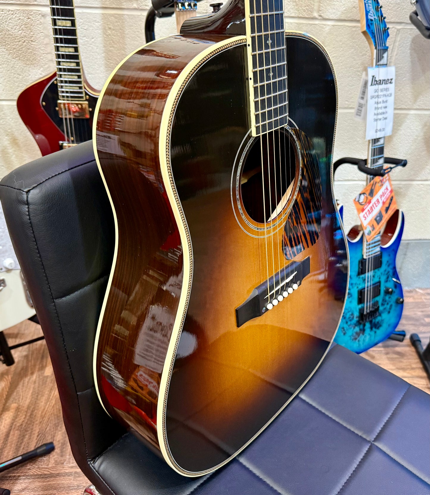 🔥2017 USA🔥 Gibson J45 Custom Electro Acoustic Guitar~ Hard Case~ REPAIRED!