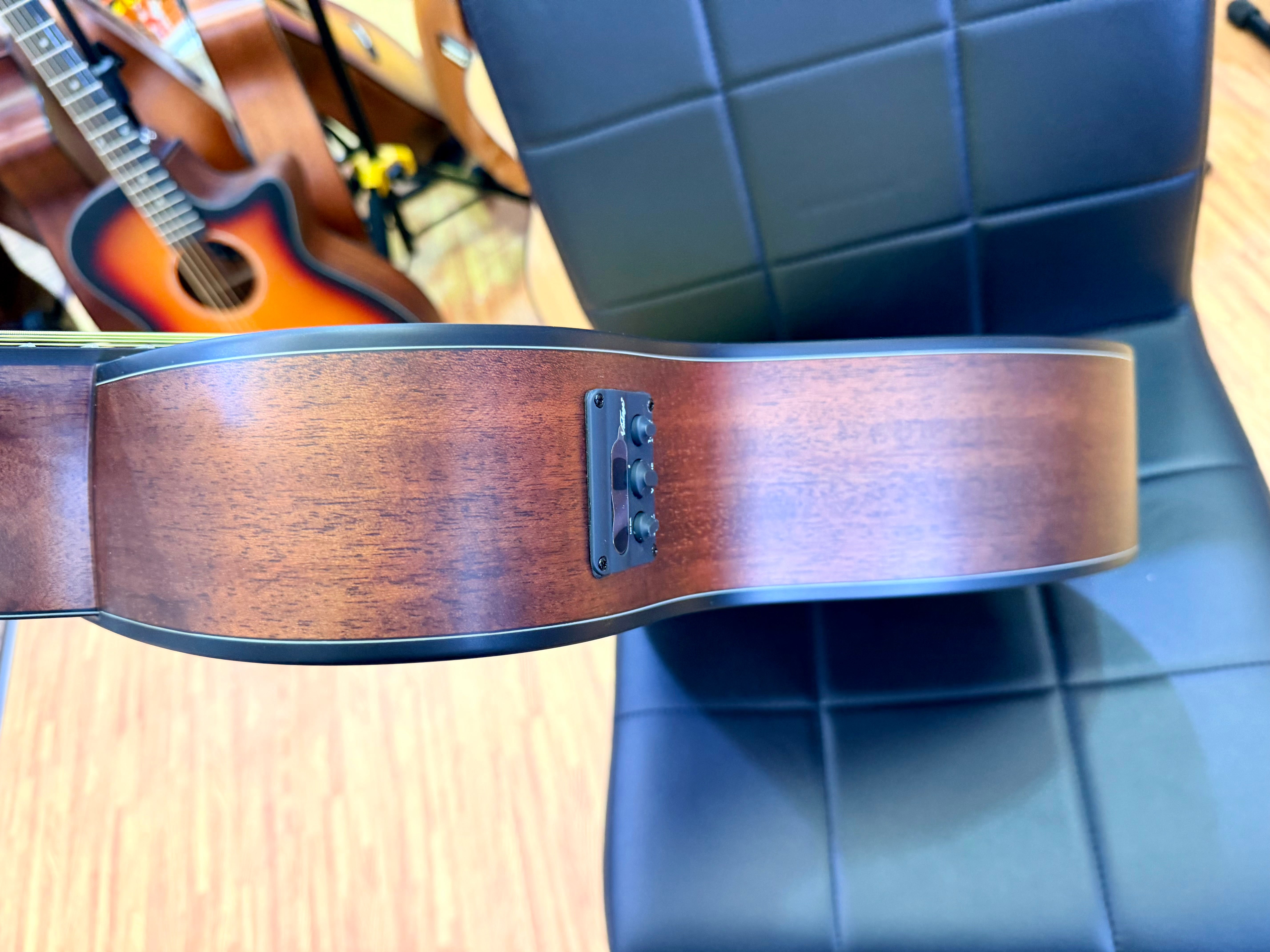 ⚡️NEW⚡️ Vintage VEC300N Stage Series Electro Acoustic Guitar~ Folk Cutaway!