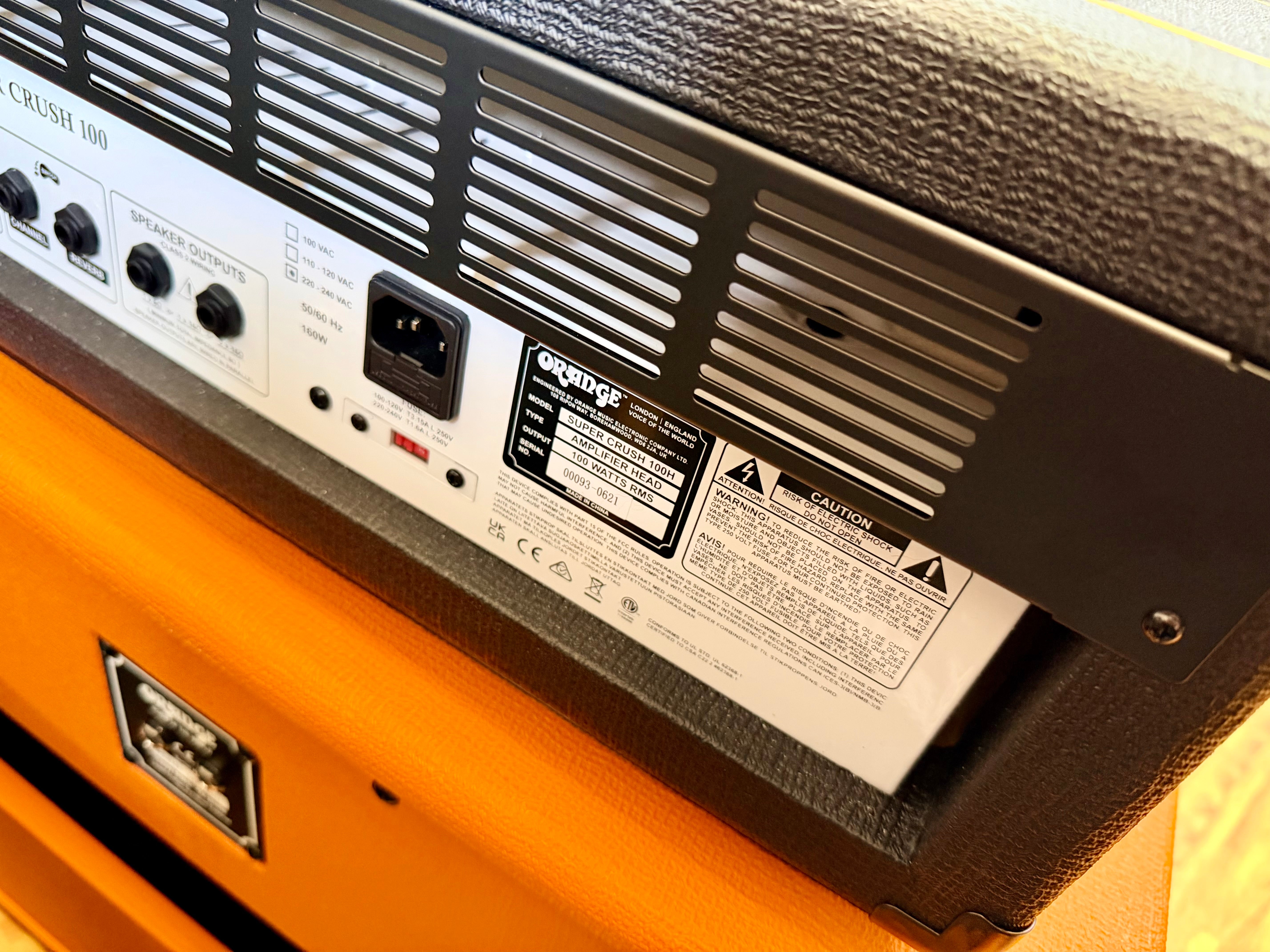 ๐DEAL๐ Orange Super Crush 100 Head + PPC212 2x12 Cab~ Guitar Amp Stack~ MINT!