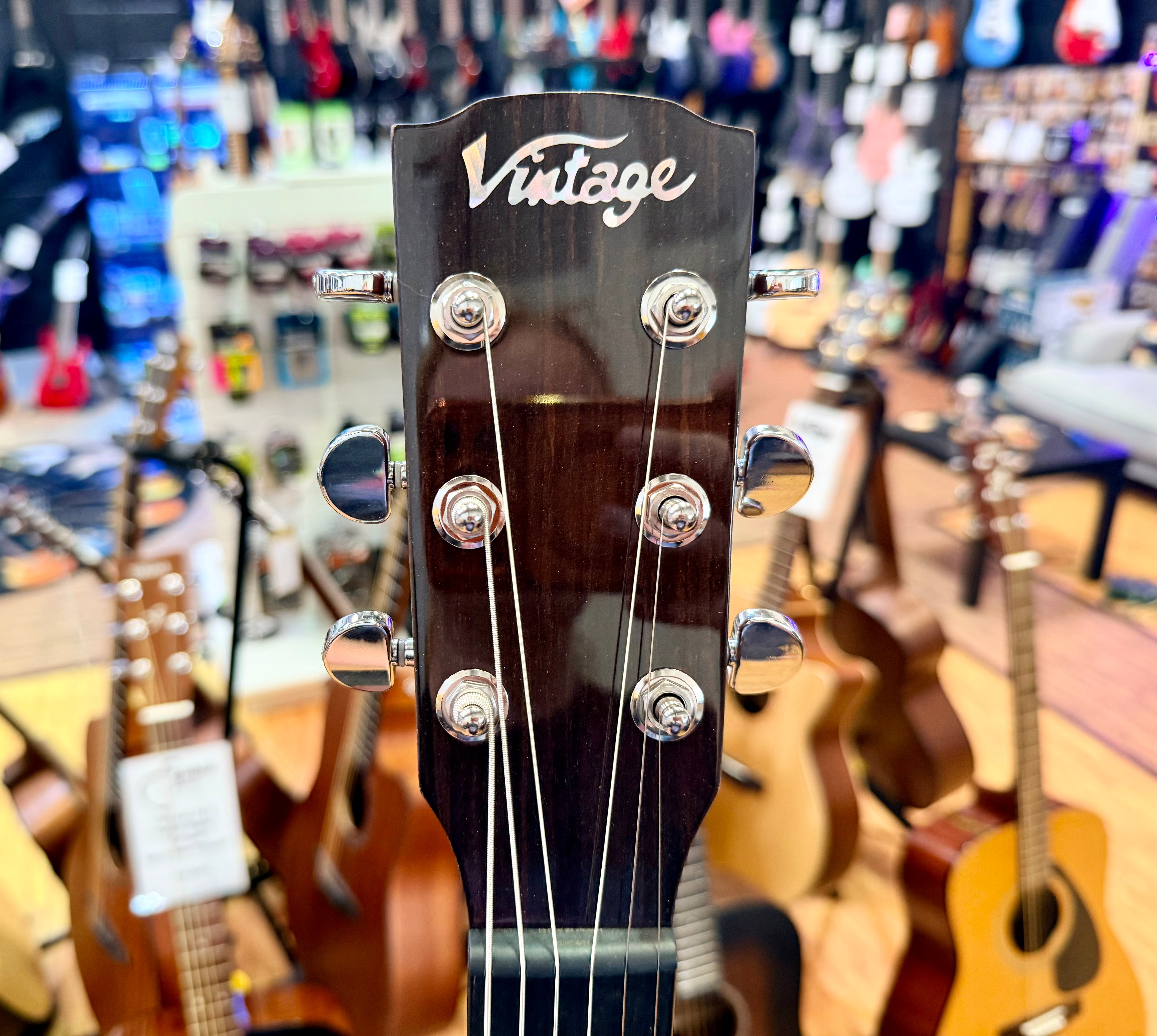 ✨NEW✨ Vintage Pacific Coast Series VEC300CR Electro-Acoustic Guitar~ Claret Red