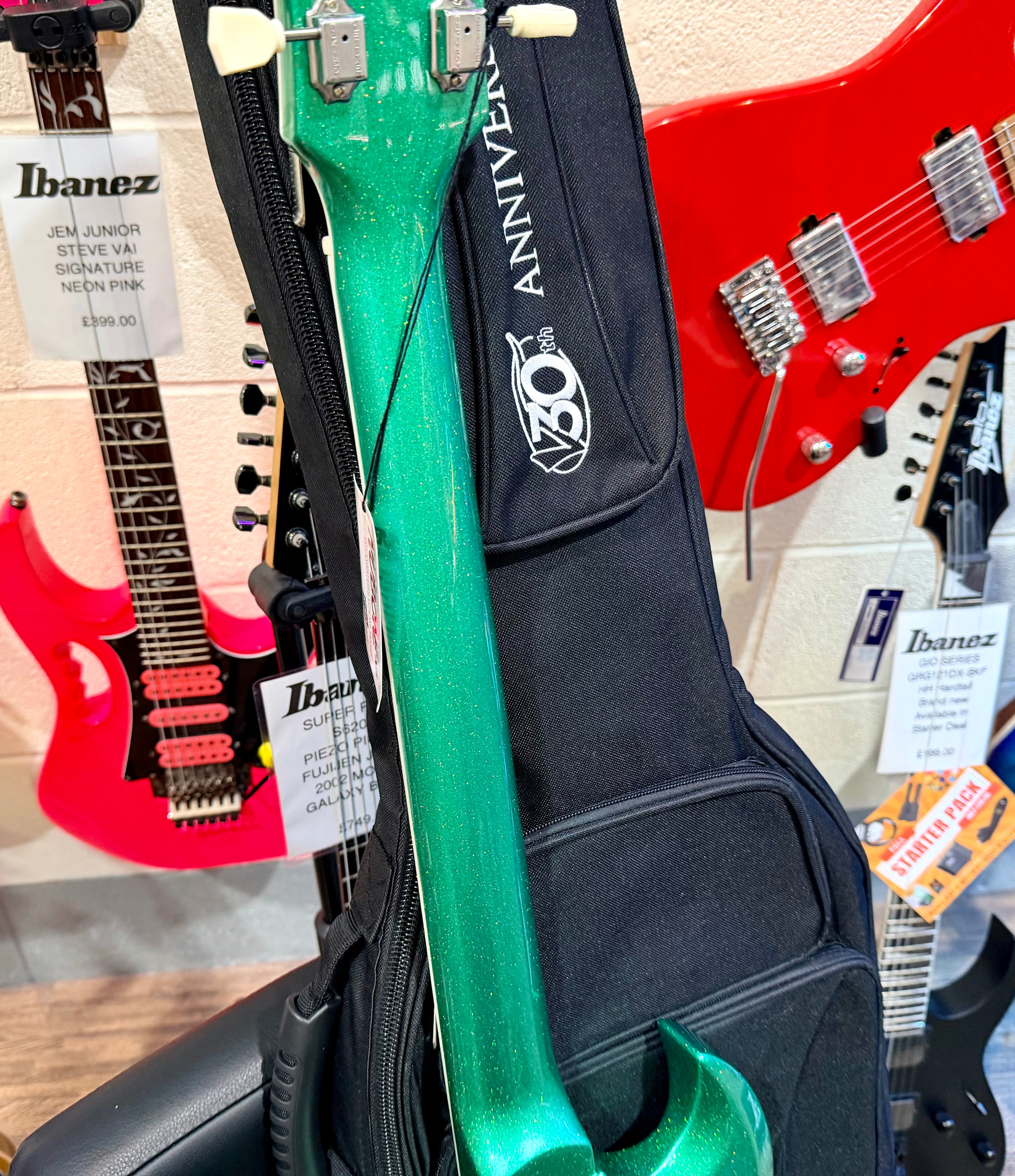 🔥2025 LTD🔥 Vintage VS6 30th Anniversary Model~ Green Metalflake~ Vibrola + Bag