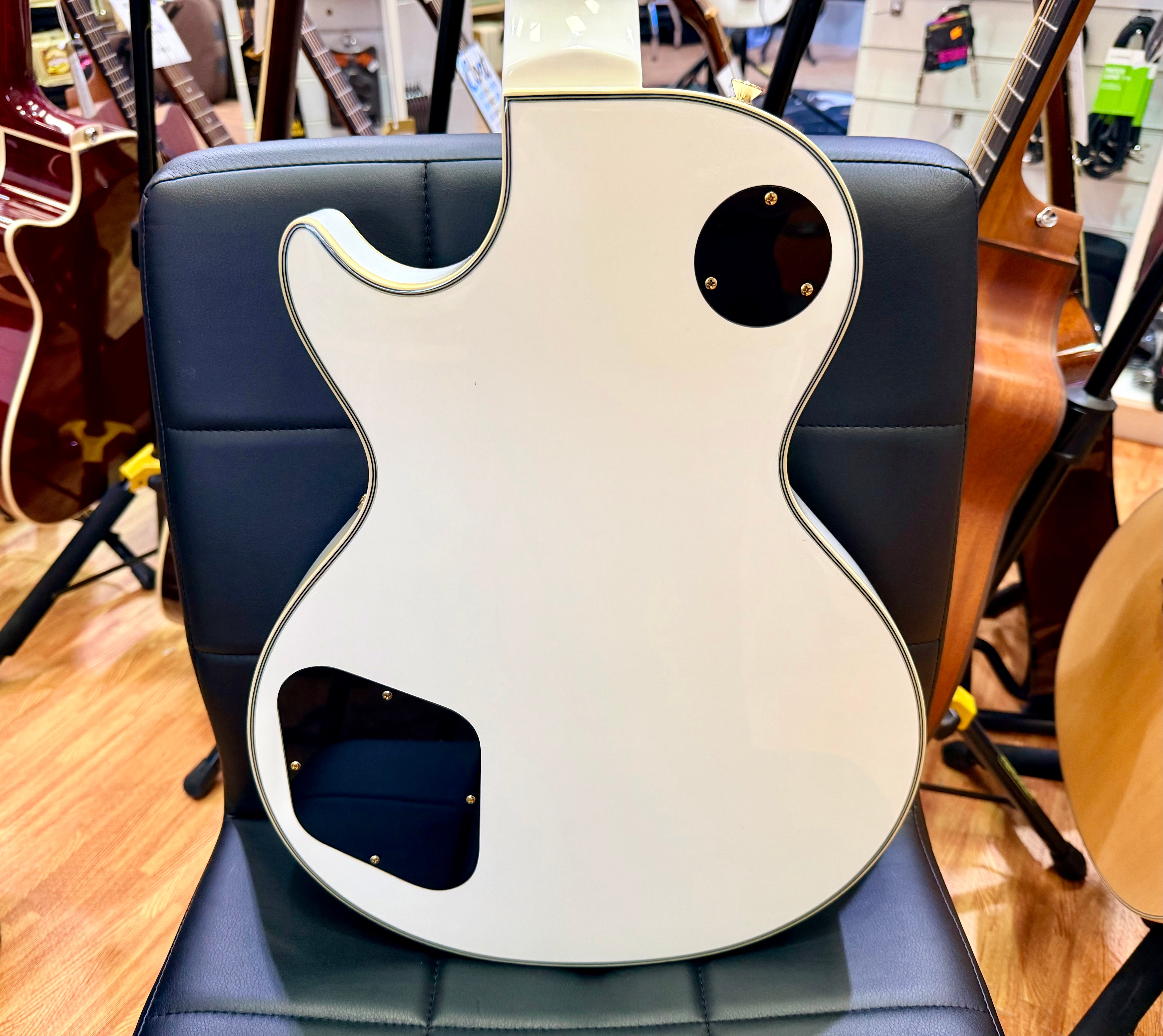 ✨2013✨ Burny SRLC-55 Les Paul Custom~ Alpine White~ Japanese Domestic Import!
