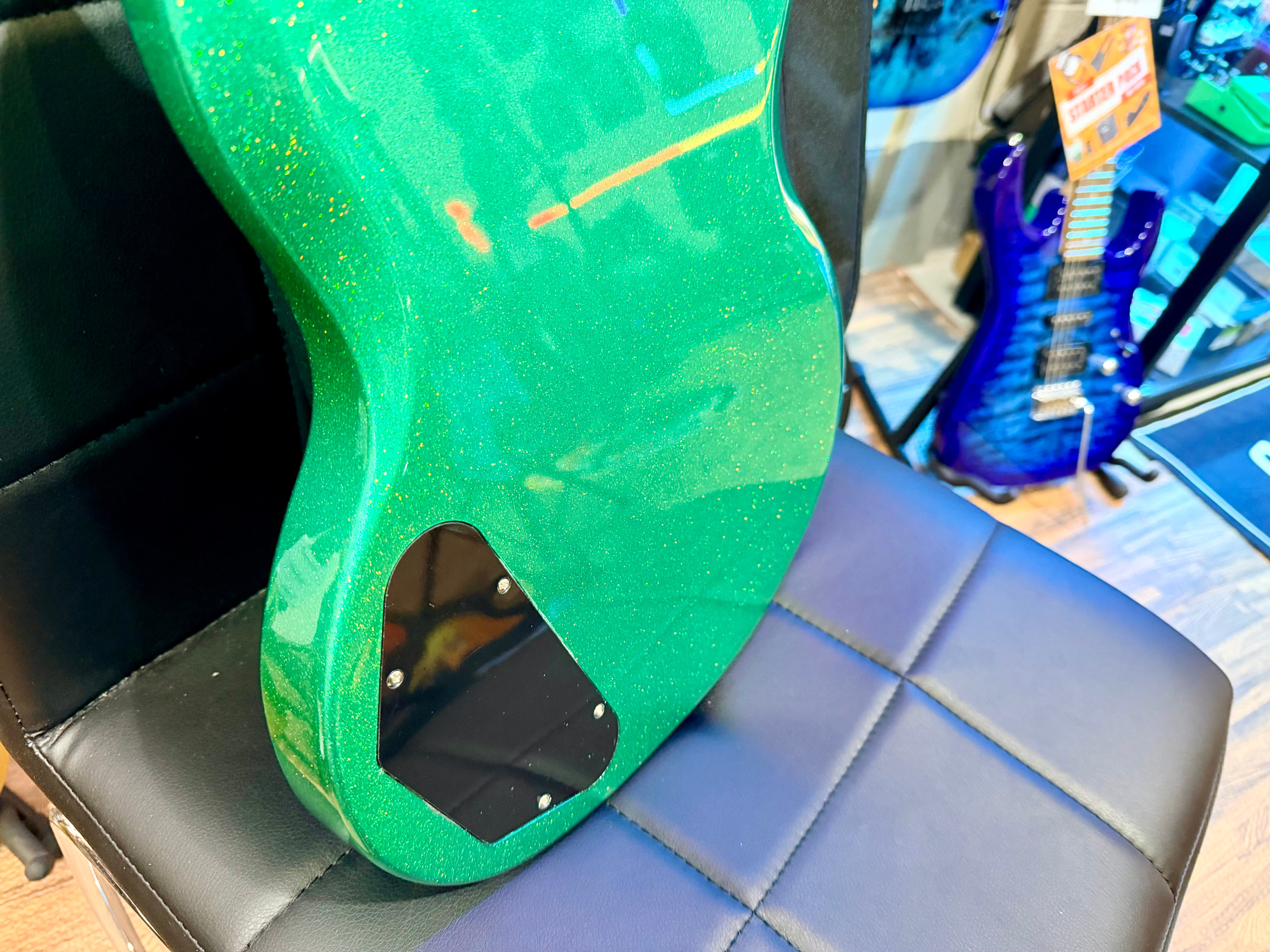 🔥2025 LTD🔥 Vintage VS6 30th Anniversary Model~ Green Metalflake~ Vibrola + Bag