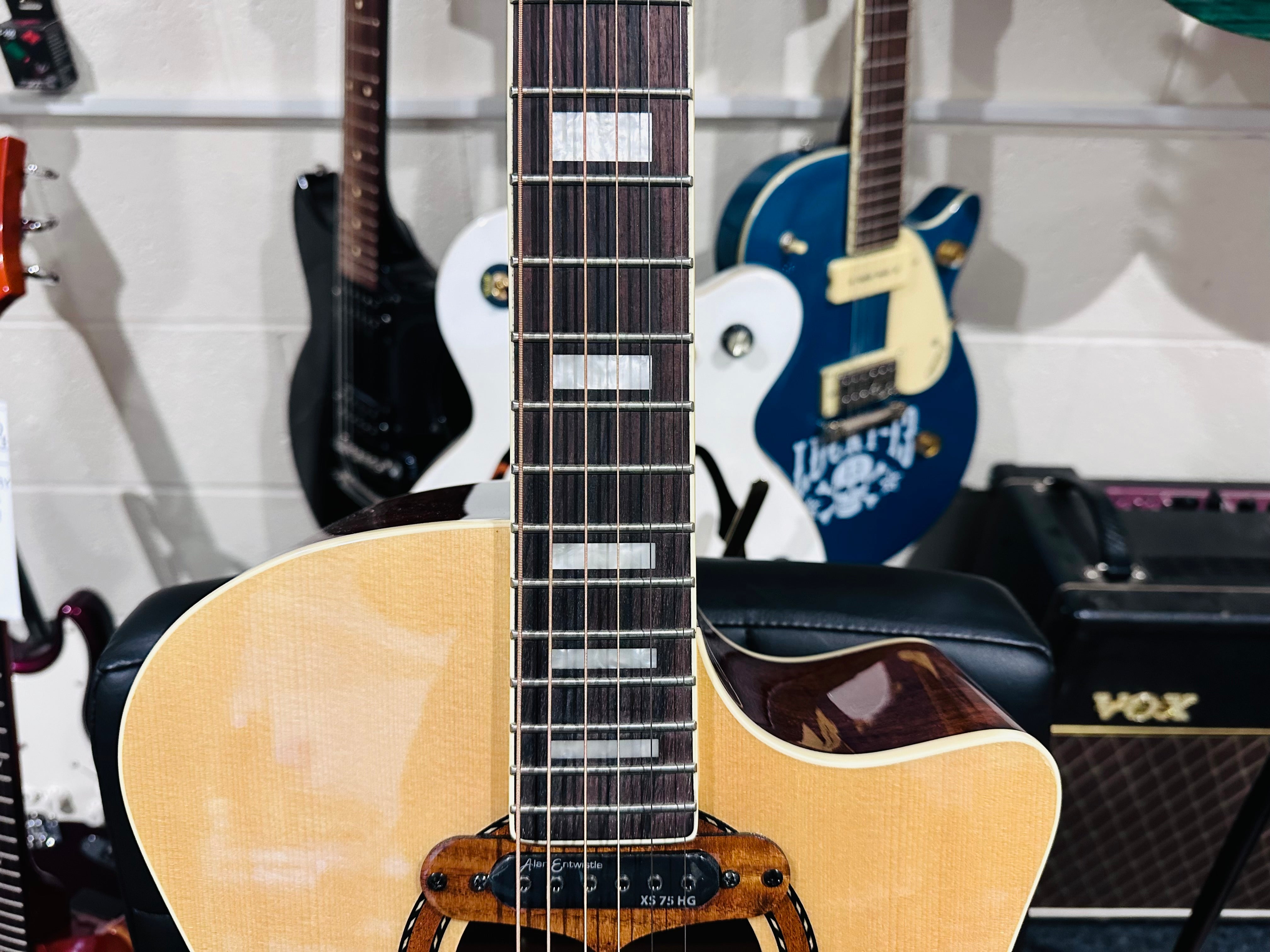 🌟BRAND NEW MODEL🌟 Vintage REVO ELEKTRA ~ Natural Silk Electro-Acoustic Guitar!