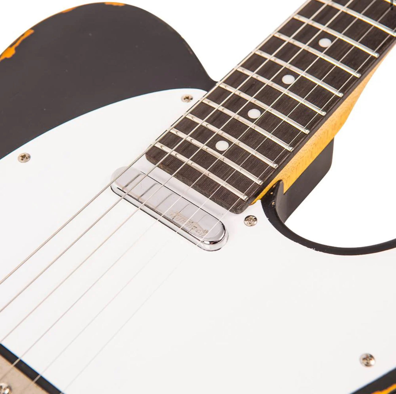 Vintage V62 ICON Telecaster Electric Guitar ~ Distressed Black