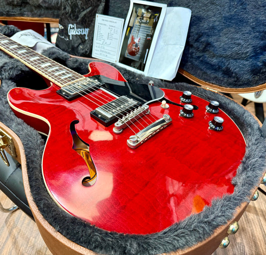π2021 USA π Gibson ES-339 Figured Sixties Cherry~ Hollow-body~ Case & Candy!