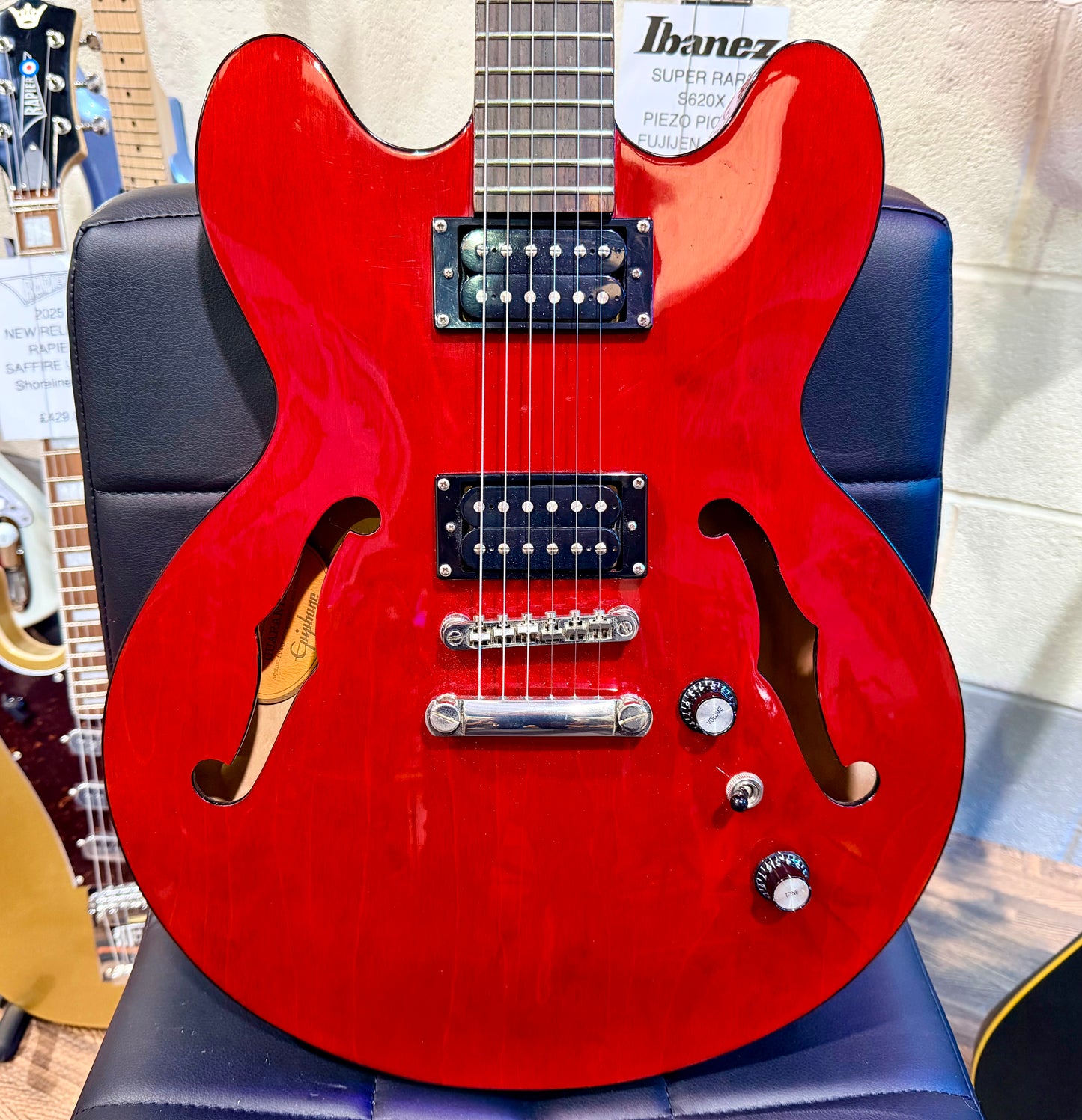 🍒LTD EDITION🍒 Epiphone Dot Studio ES-335 Semi-Hollow~ Custom Shop Cherry Red!