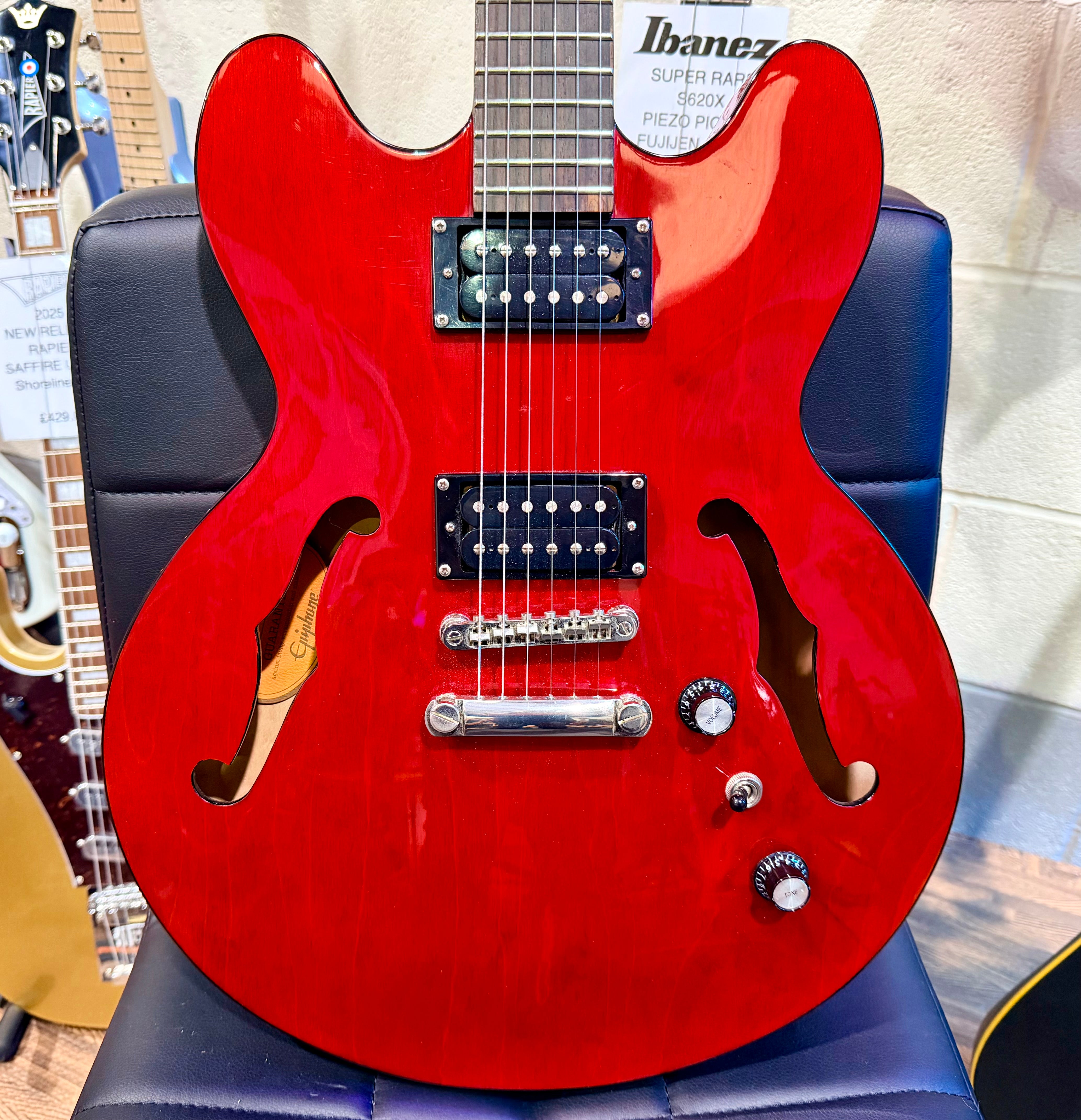 🍒LTD EDITION🍒 Epiphone Dot Studio ES-335 Semi-Hollow~ Custom Shop Cherry Red!