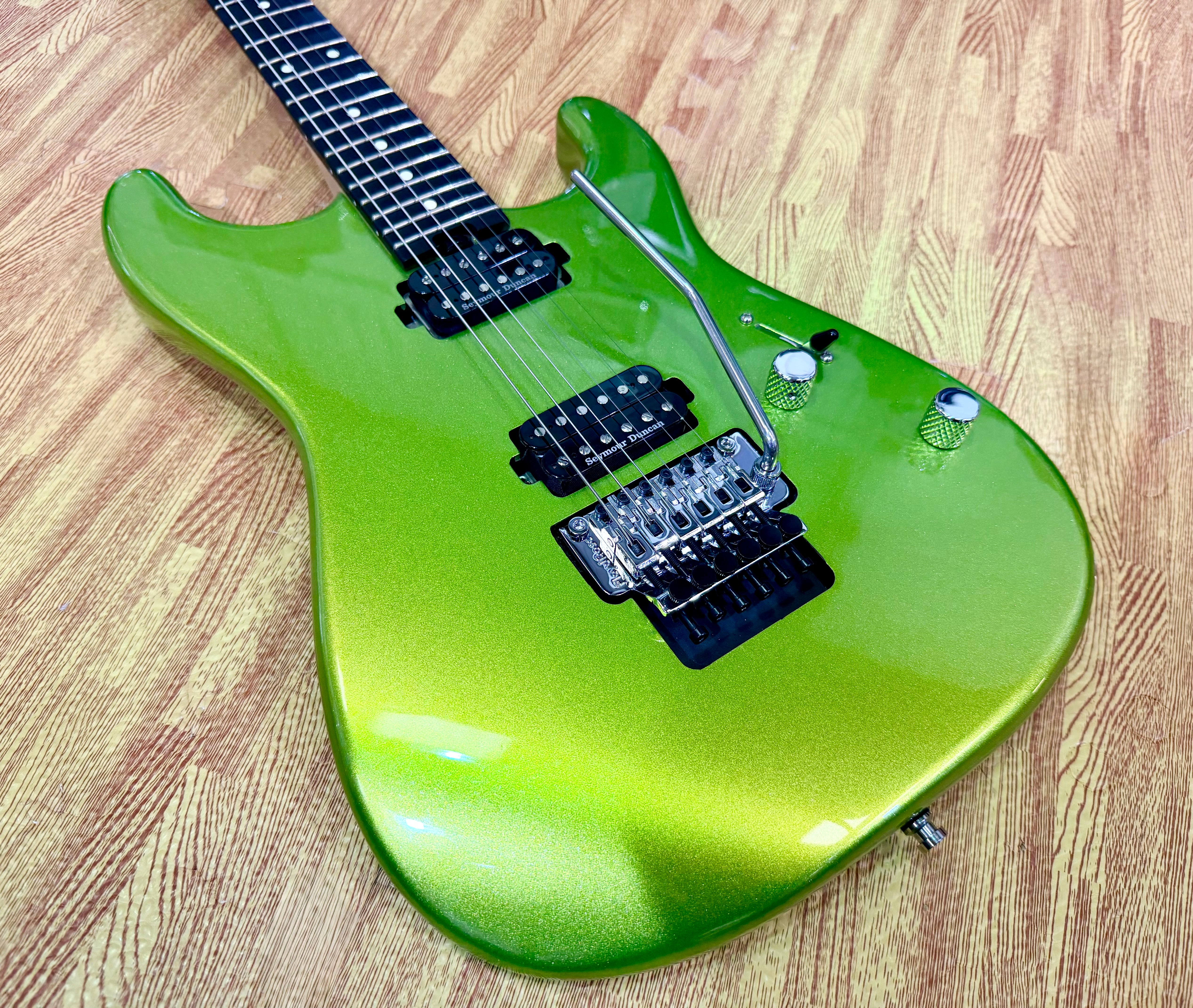 ⚡️2022⚡️ Charvel Pro-Mod San Dimas Style 1 HH FR E~ Lime Green Metallic~ Floyd!