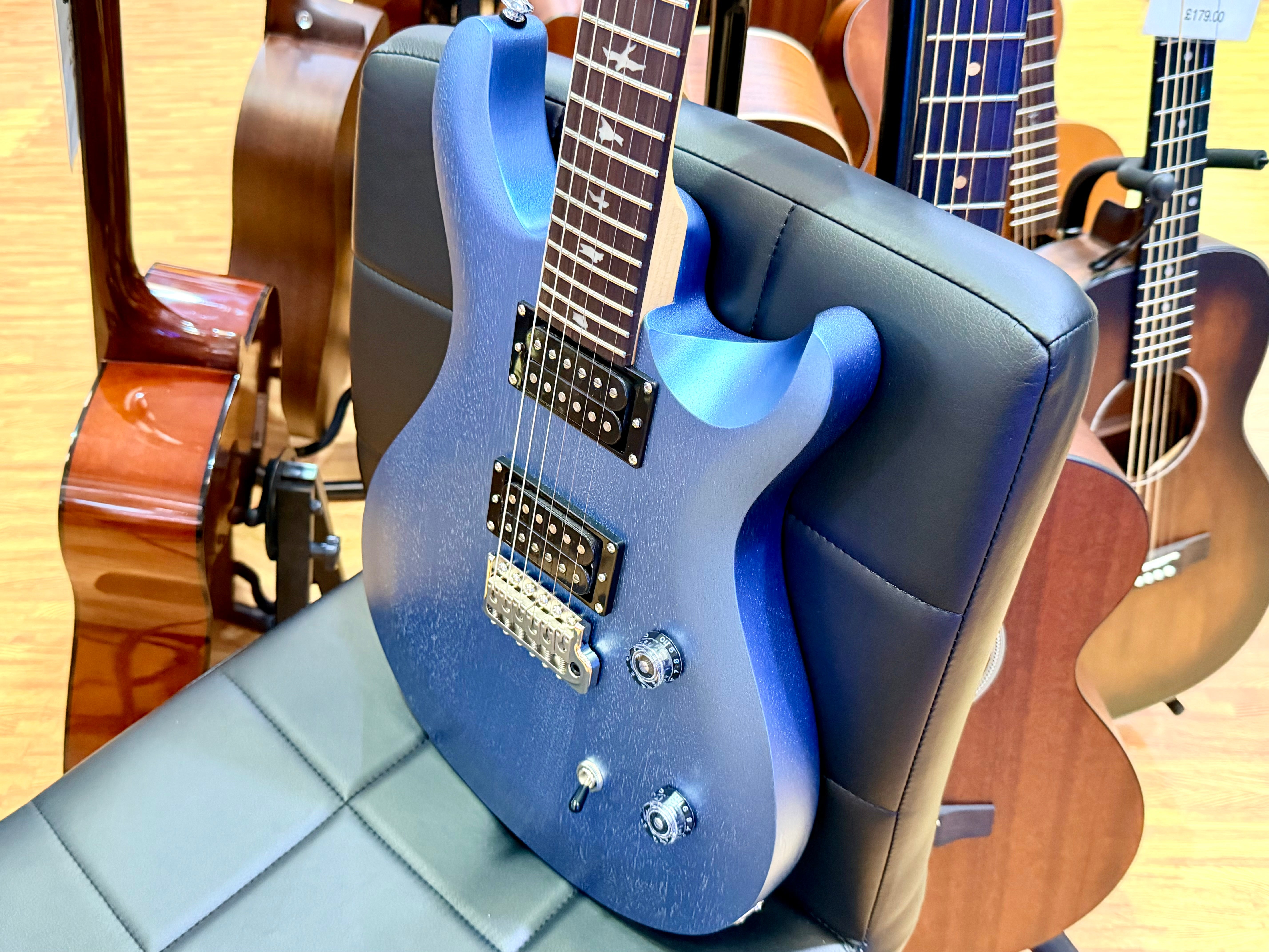 🔥EX-DEMO🔥 PRS SE CE24 Standard Satin Ice Blue Metallic + PRS Gig Bag!