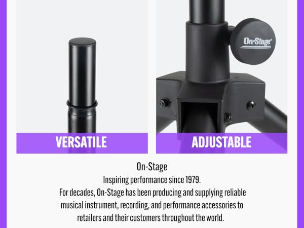 π₯ 1/2 PRICE π₯ On-Stage SSP7950 Pair All Aluminium PA Speaker Stands + Bag