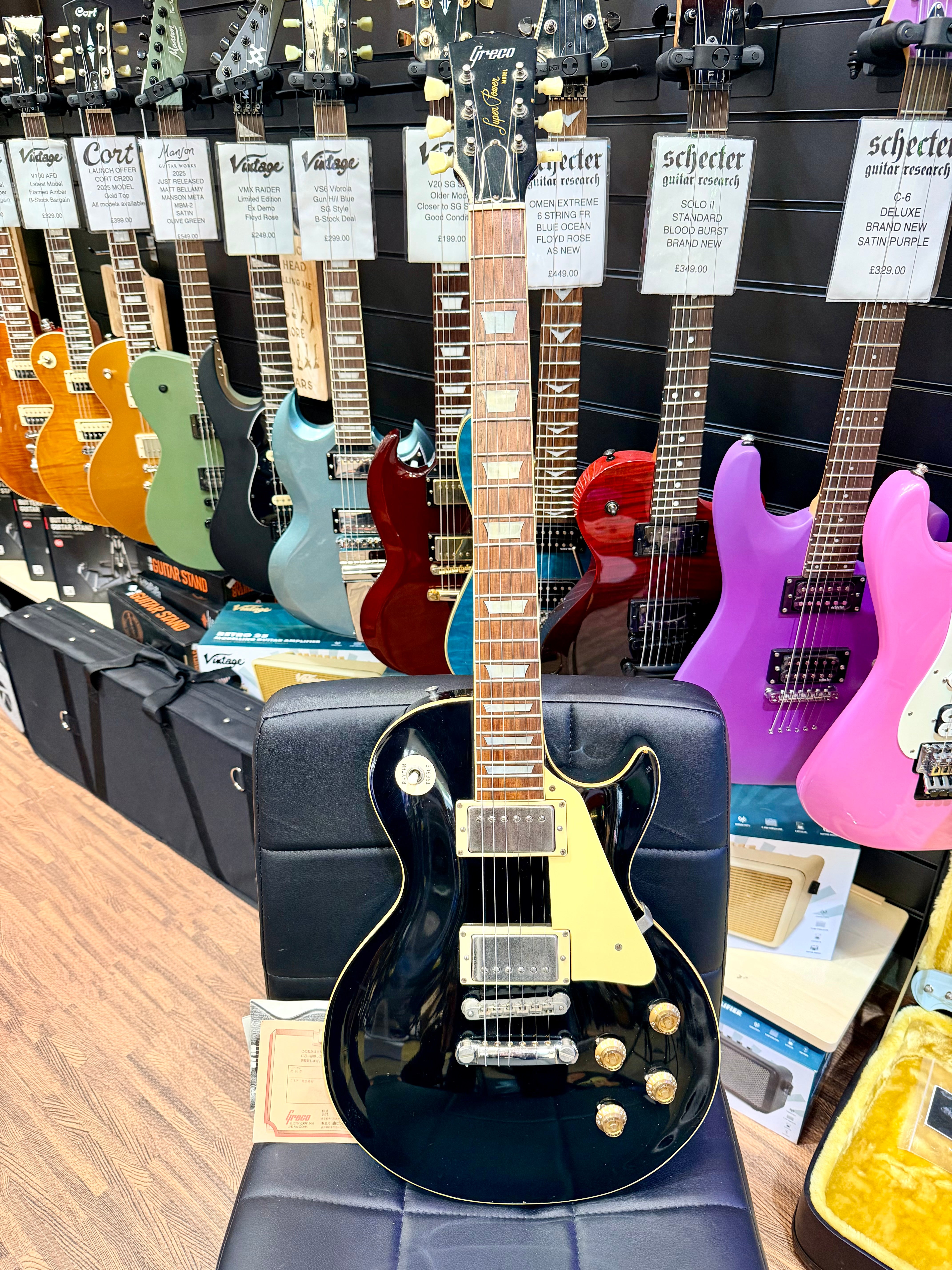 🇯🇵1980🇯🇵 Greco Japan EG500 Les Paul Standard~ Black~ Super Power~ RARE MIJ!