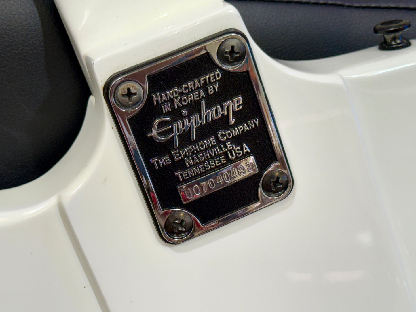🔥RARE WHITE🔥 Epiphone Thunderbird T-Bird Bass~ Made In Korea~ 2007 Model!