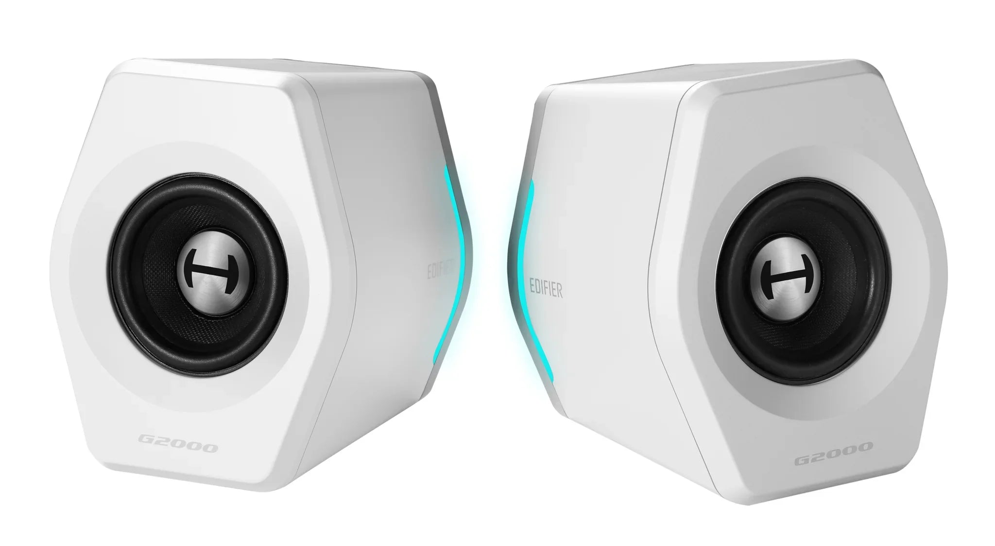 Edifier G2000 Bluetooth 2.0 Gaming Speakers With RGB Lighting - White - CM-G2000/WHT