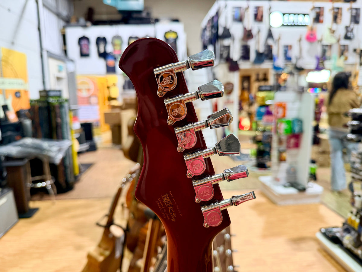 Fret King Elise Custom Cherry Red~ Semi Hollow Electric Guitar~ Vibrato~ B Stock