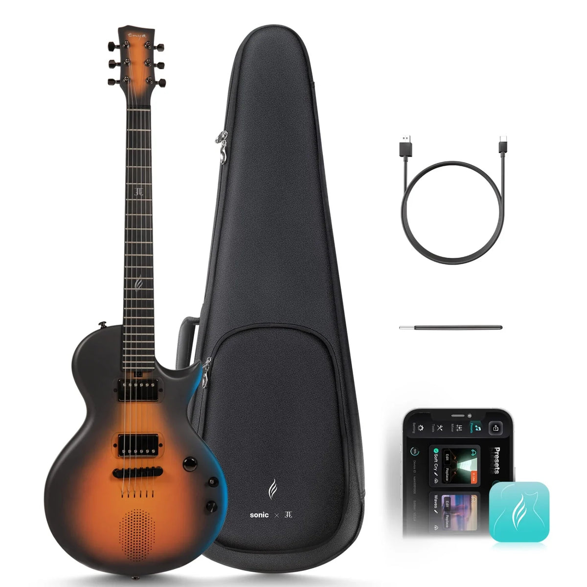 Enya Sonic JT Signature Carbon Fibre Electric Guitar