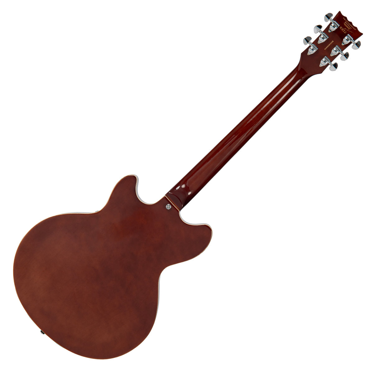 Tobacco Sunburst Vintage REVO Series 'Custom Supreme Baritone VI' Semi-Acoustic Guitar