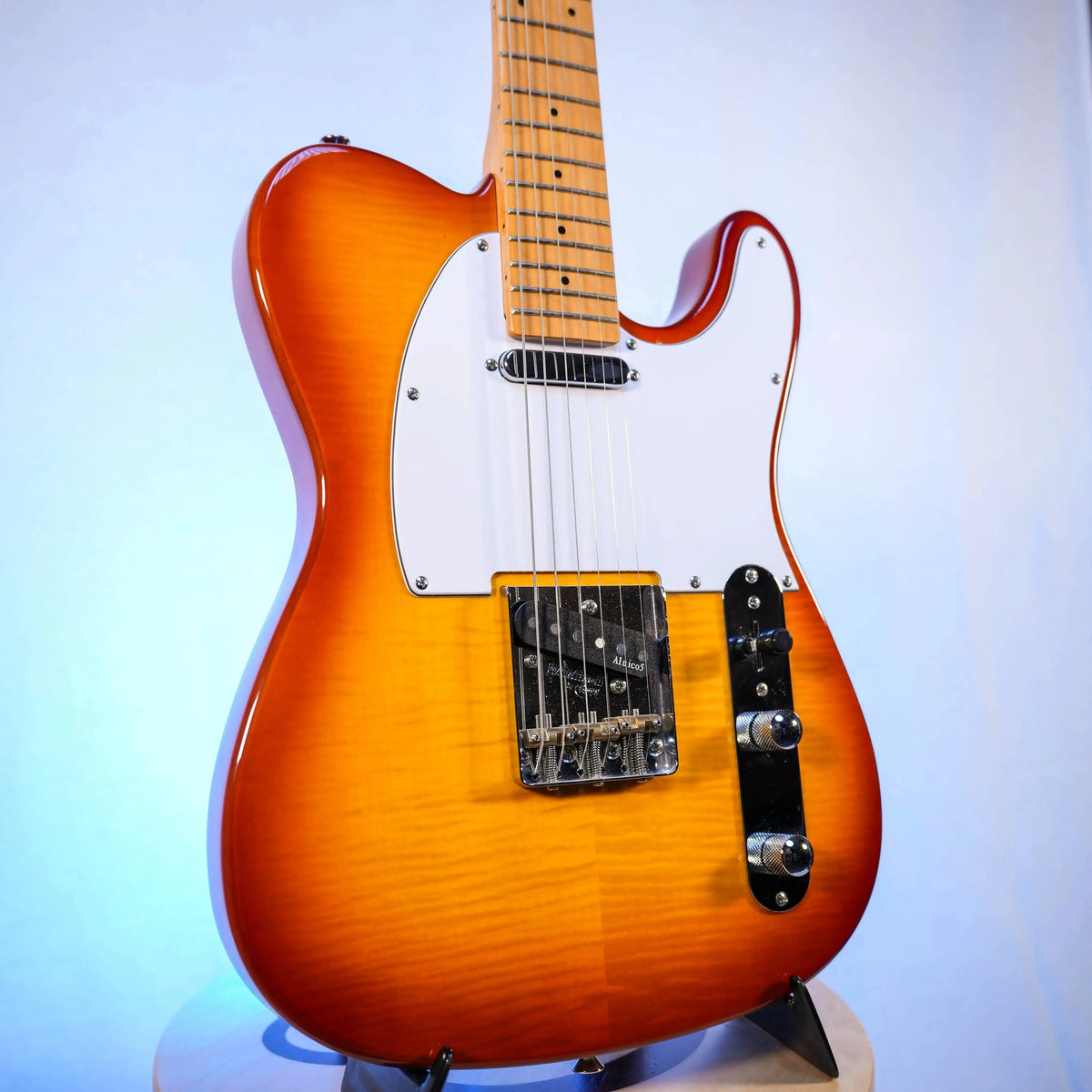 Prodipe TC90 ALDER Flame Top Honey Burst Electric Guitar