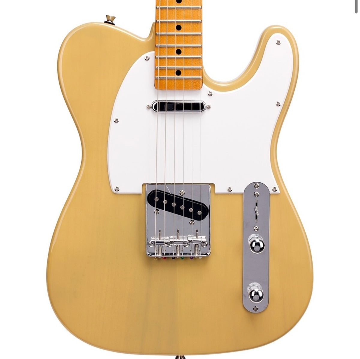 SX STL50+ Butterscotch Blonde Electric Guitar Beginner Bundle~ 10W Amp, Strap