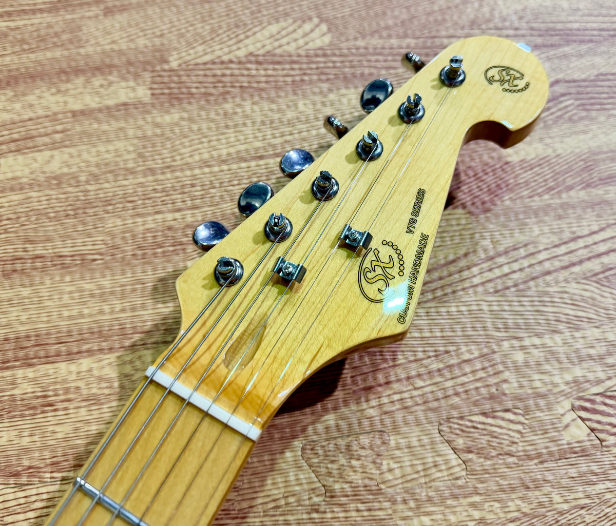 SX STL50+ Butterscotch Blonde Electric Guitar Beginner Bundle~ 10W Amp, Strap