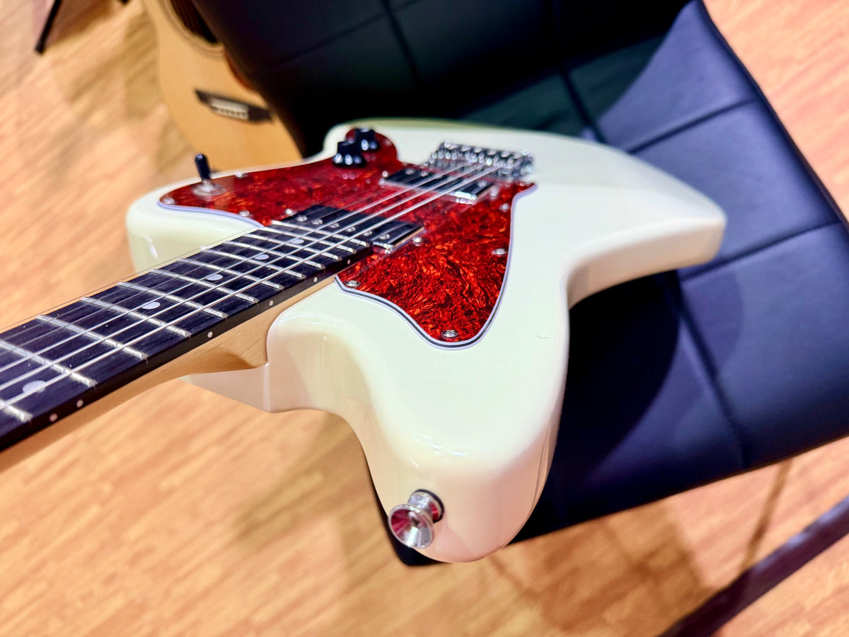Vintage V50 Coaster Electric Guitar~ Vintage White~ Jazzmaster Style~ B Stock