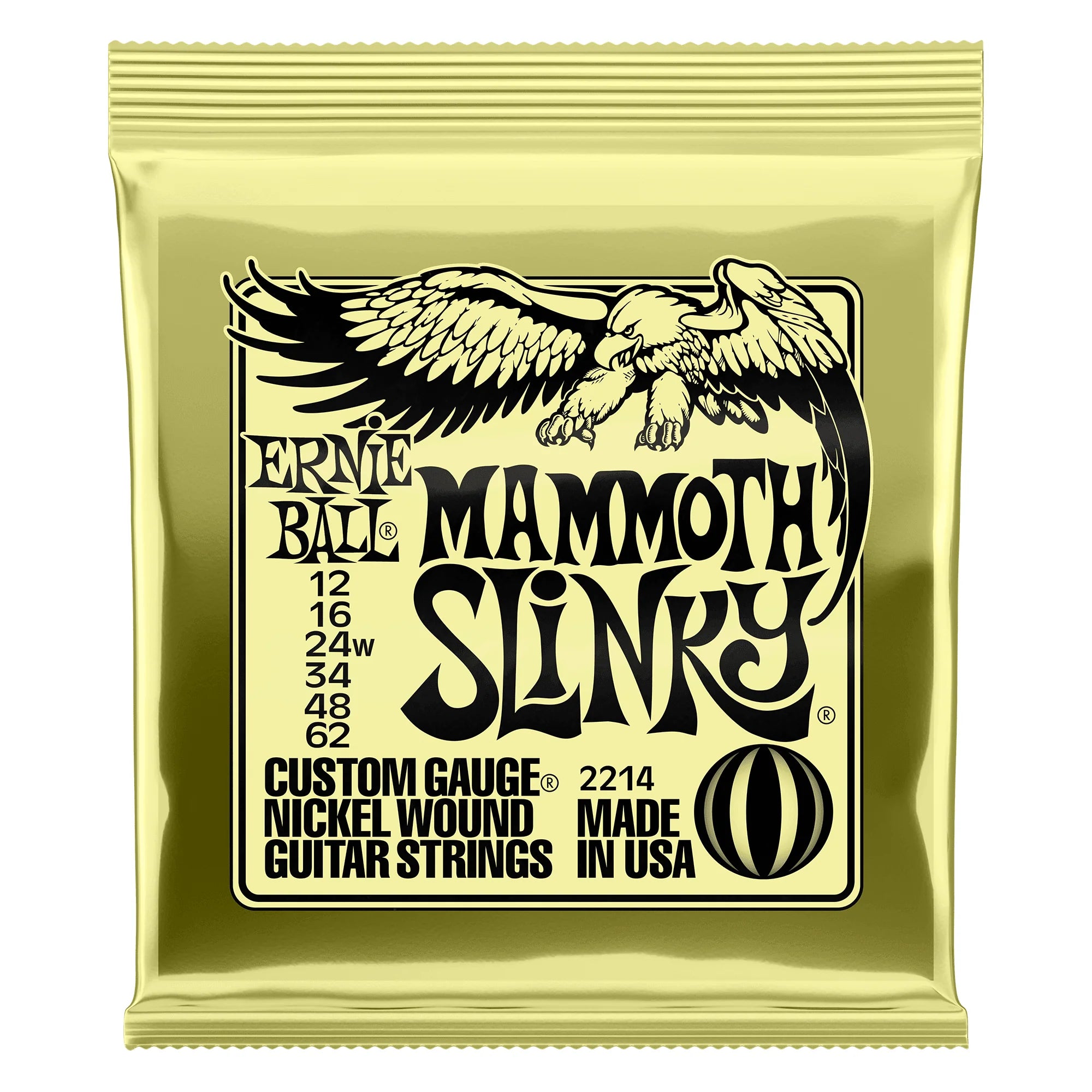 Ernie Ball 2214 Mammoth Slinky 12-62 Electric Guitar Strings