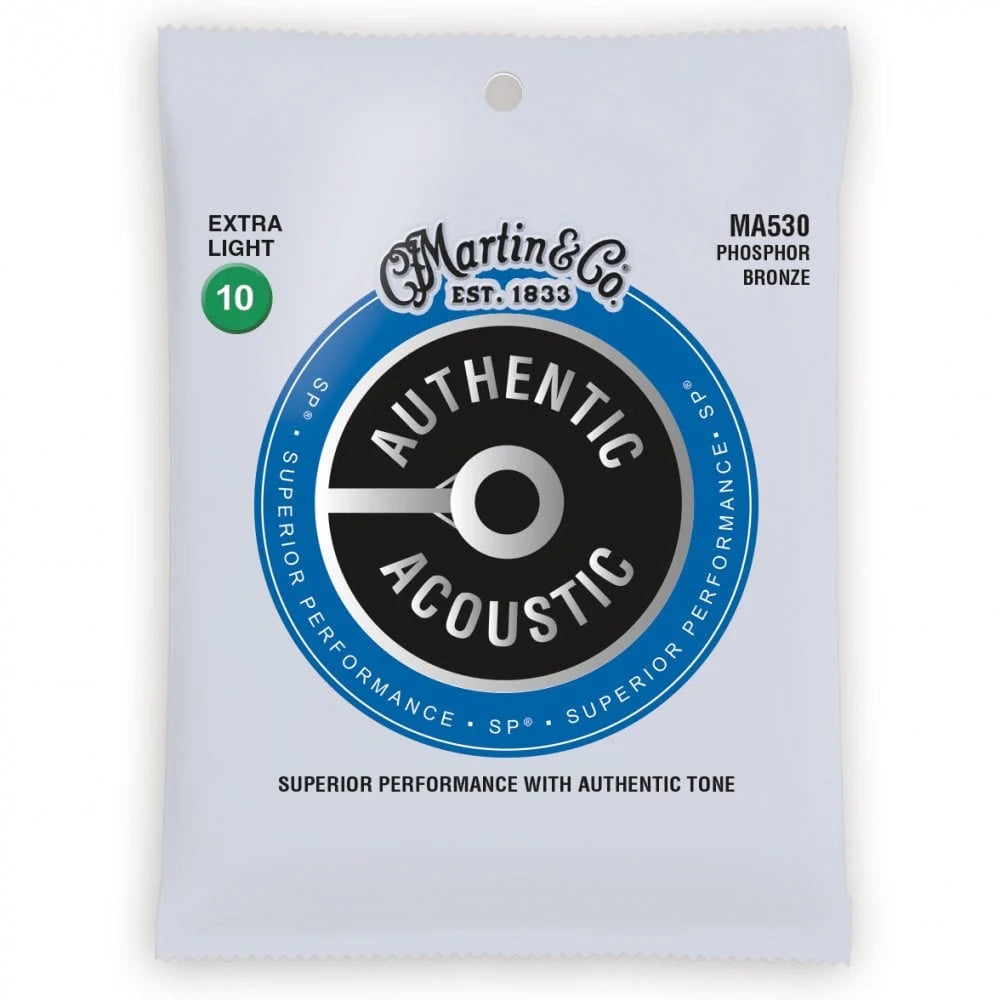 Martin Authentic Acoustic SP Phosphor Bronze 10-47 Acoustic Guitar Strings