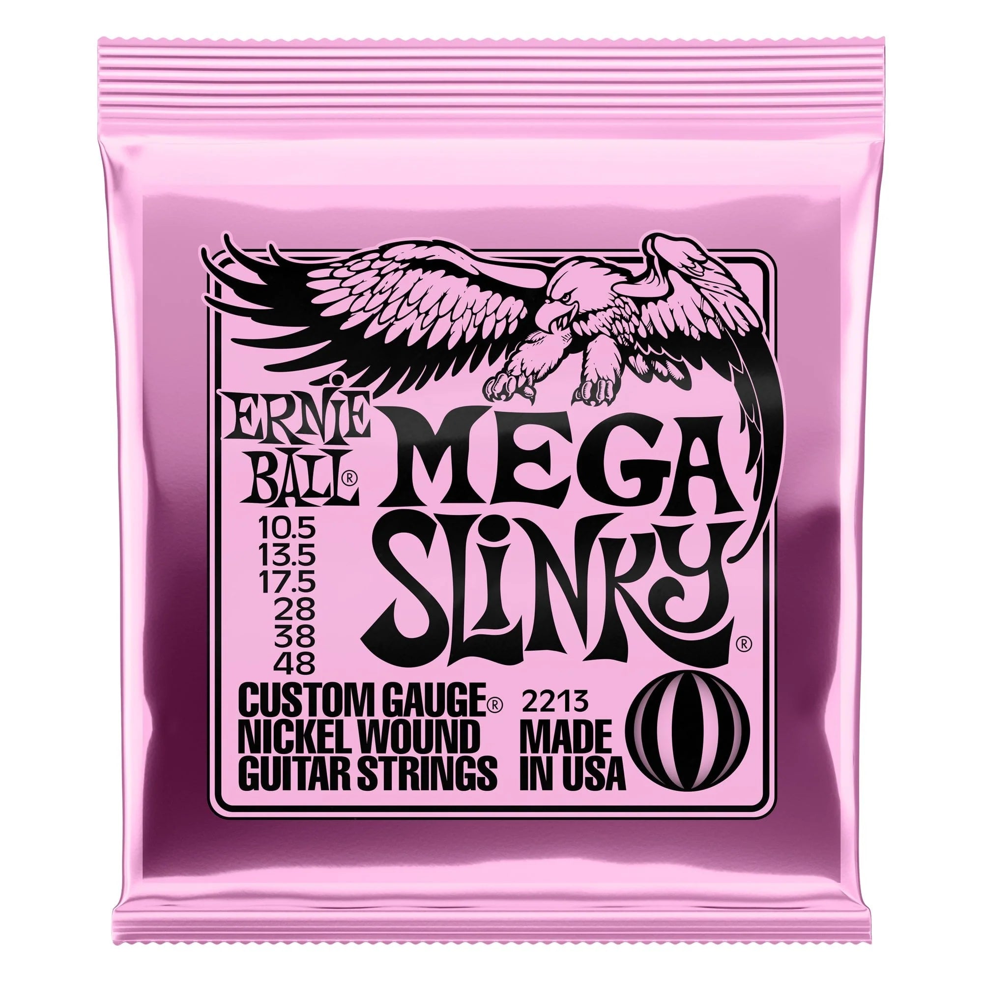 Ernie Ball 2213 Mega Slinky 10.5-48 Electric Guitar Strings