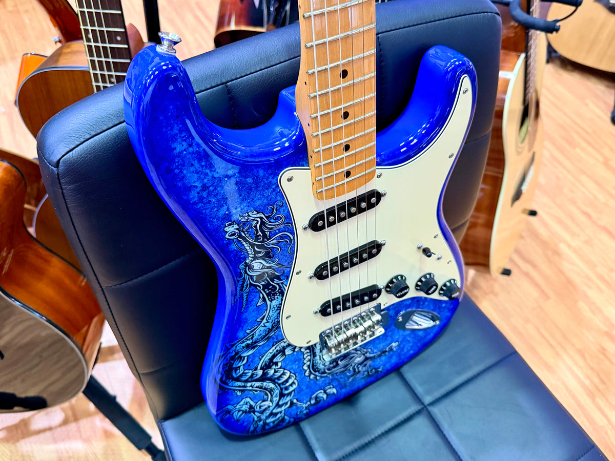 2015 Fender David Lozeau Blue Dragon Stratocaster~ Mexican Strat~ Limited 1/500