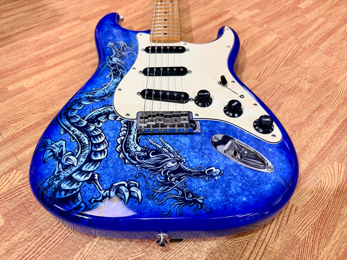 2015 Fender David Lozeau Blue Dragon Stratocaster~ Mexican Strat~ Limited 1/500
