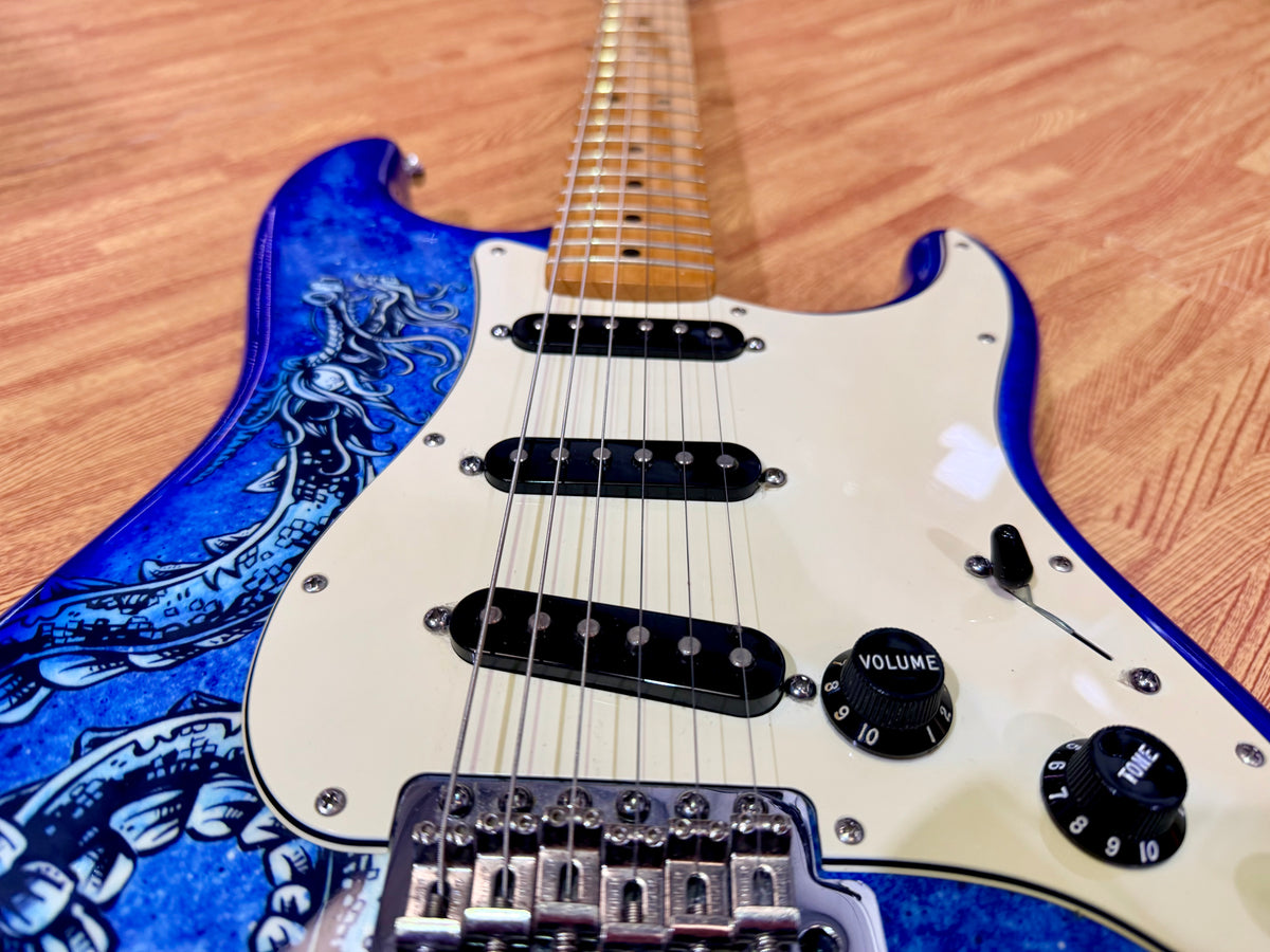 2015 Fender David Lozeau Blue Dragon Stratocaster~ Mexican Strat~ Limited 1/500
