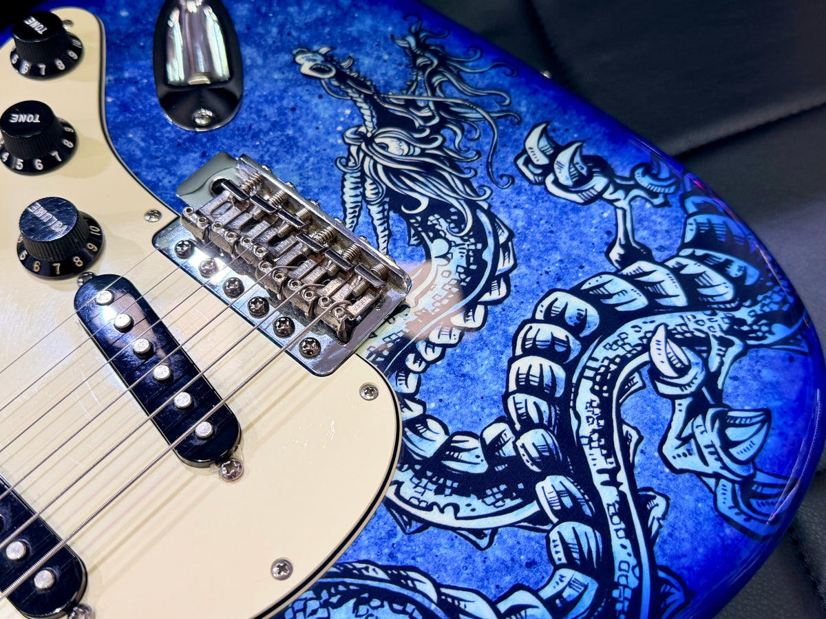 2015 Fender David Lozeau Blue Dragon Stratocaster~ Mexican Strat~ Limited 1/500