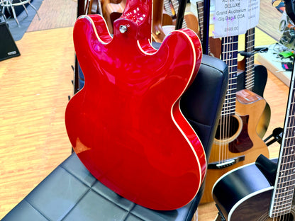 🍒LATEST 2026🍒 EKO Fusion Cherry Red Semi-Hollow Electric Guitar~ 335 Style!