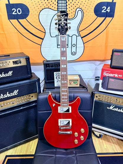 🍒2019🍒 Epiphone DC PRO Black Cherry Electric Guitar~ Ex-Demo~ Mint!